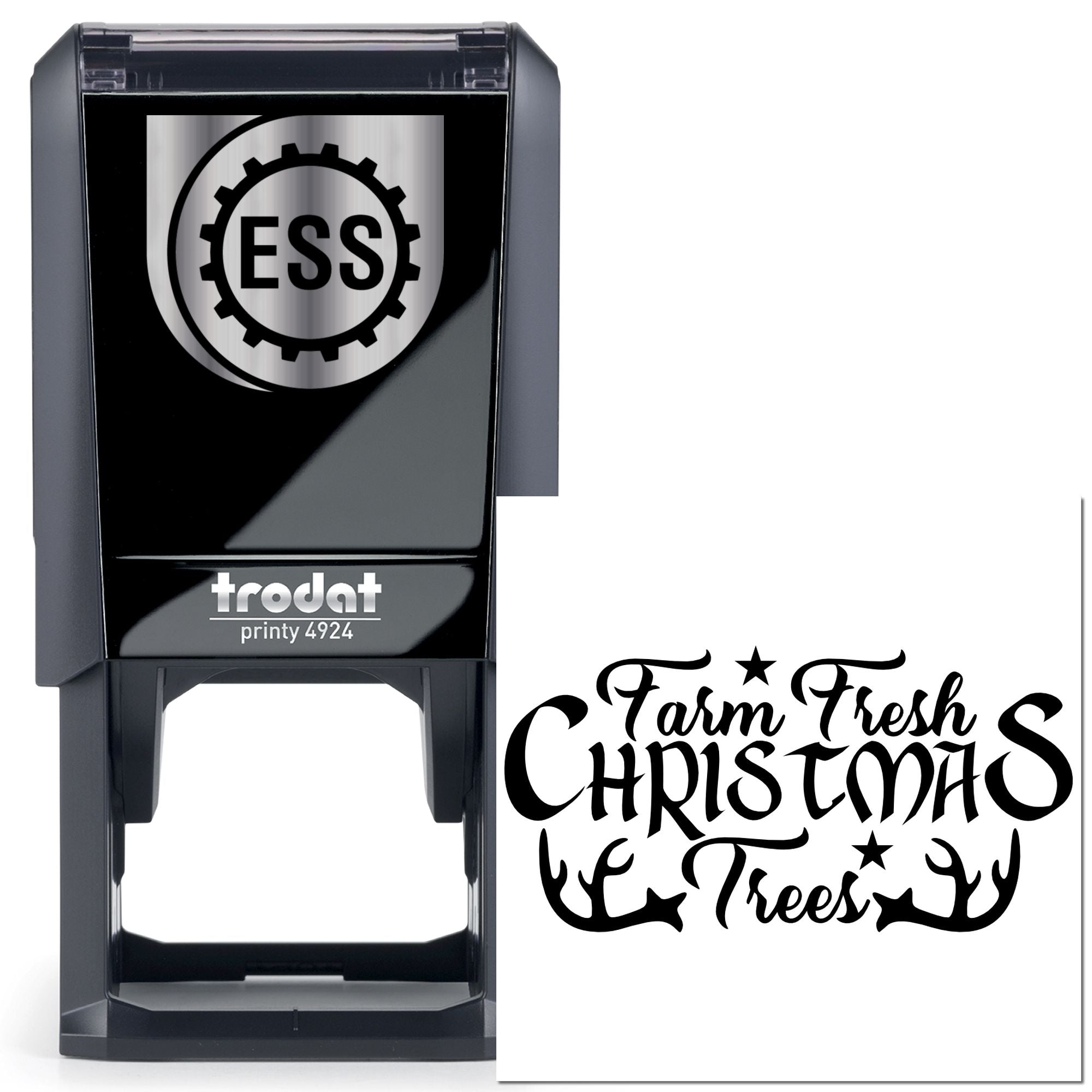 Self-Inking Christmas Trees Papercraft Stamp