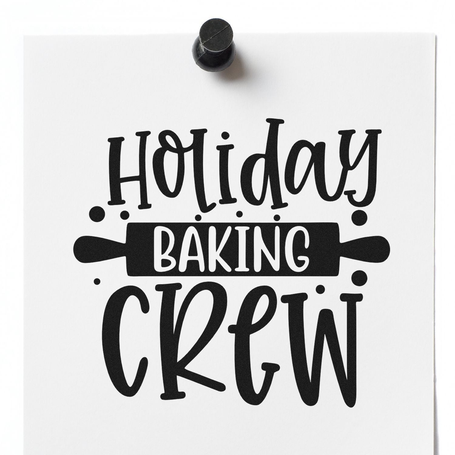 Yuletide Cookie Crew Journaling Rubber Stamp