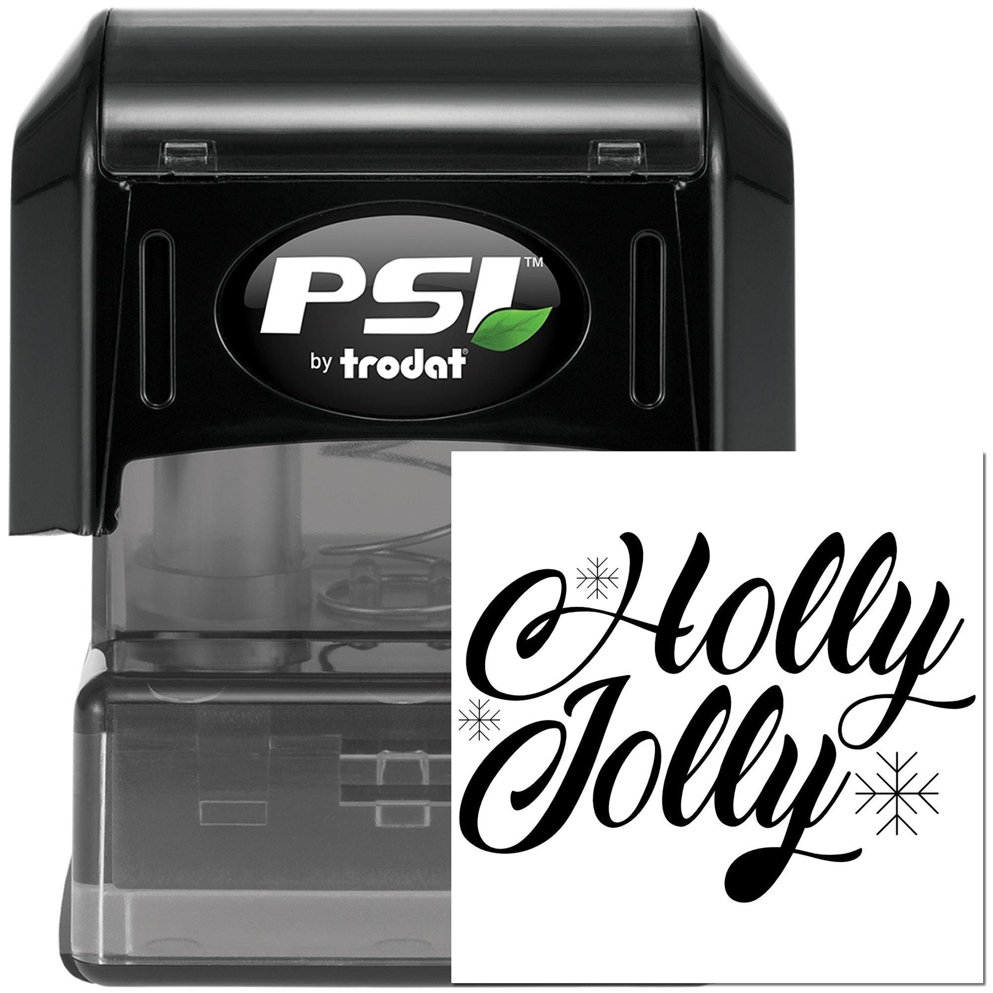 Pre-Inked Holly Jolly Snowflakes Party Favor Stamp