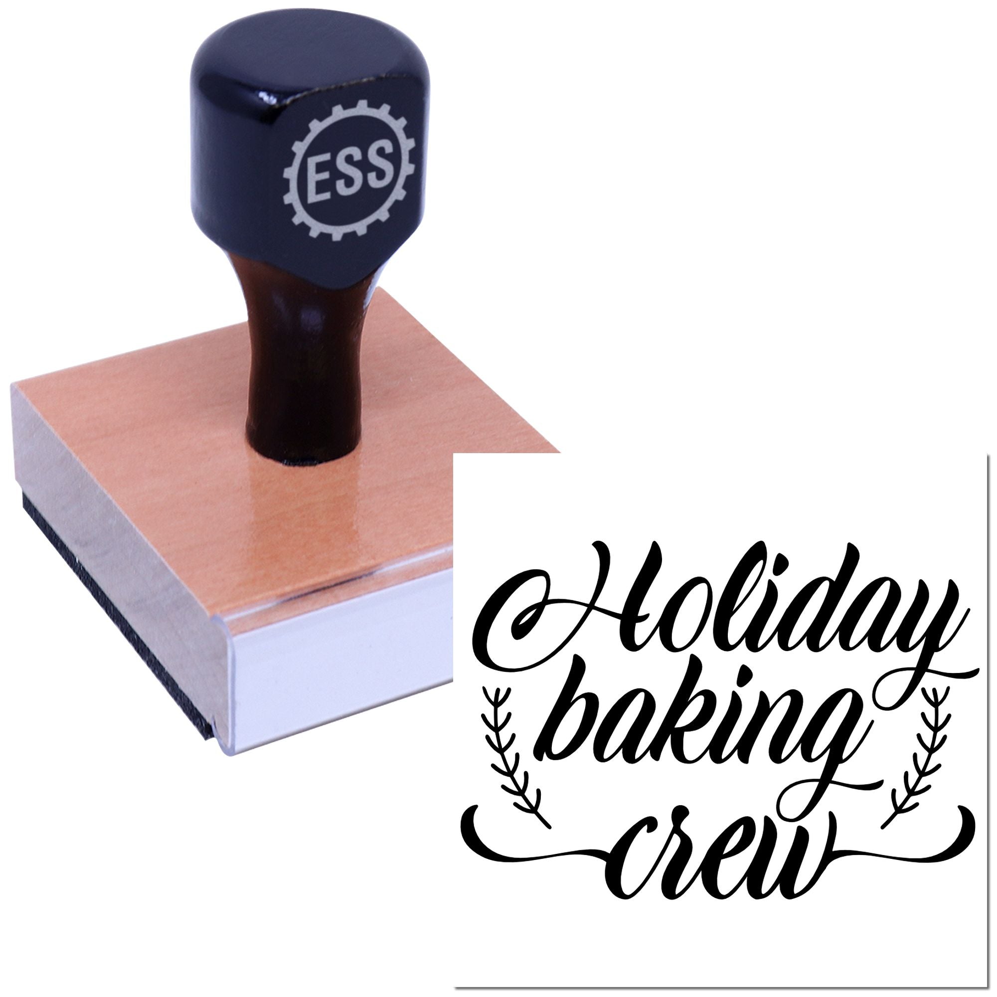 Jolly Baking Squad Card Rubber Stamp