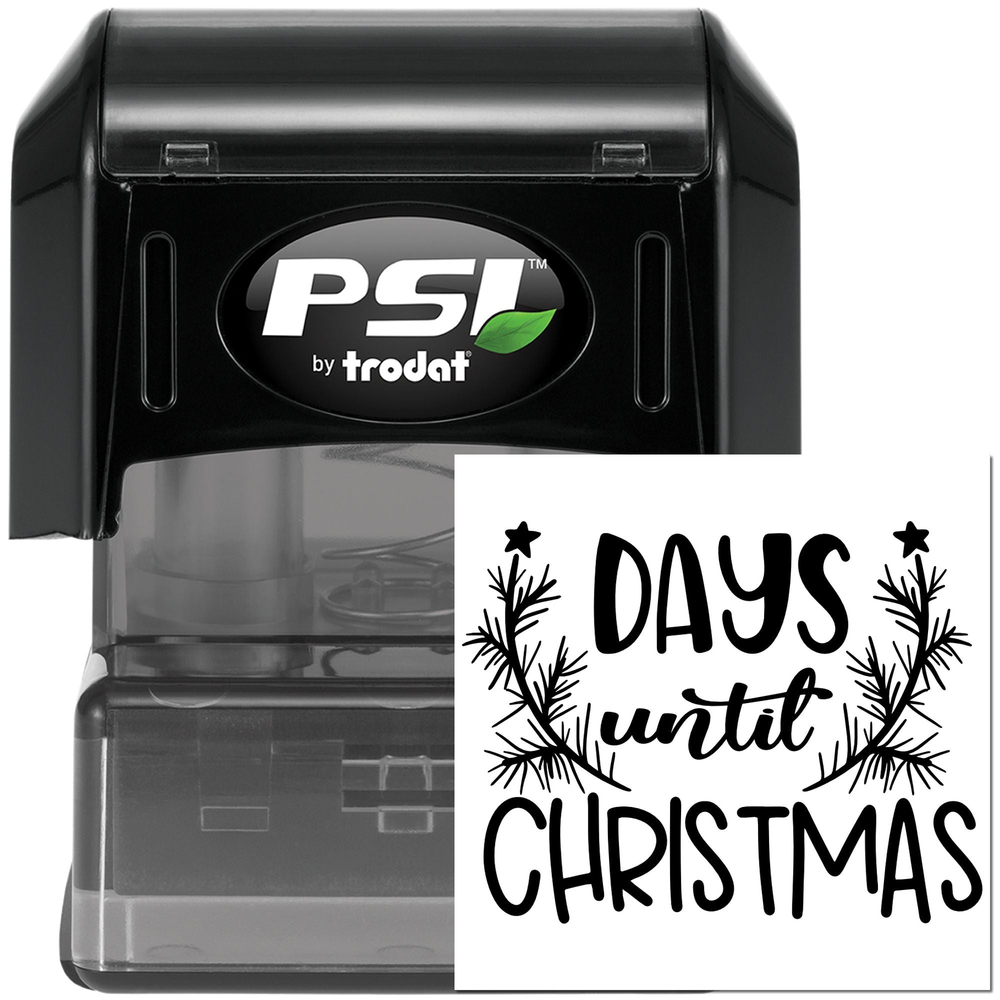 Pre-Inked Days Until Christmas Scrapbooking Stamp