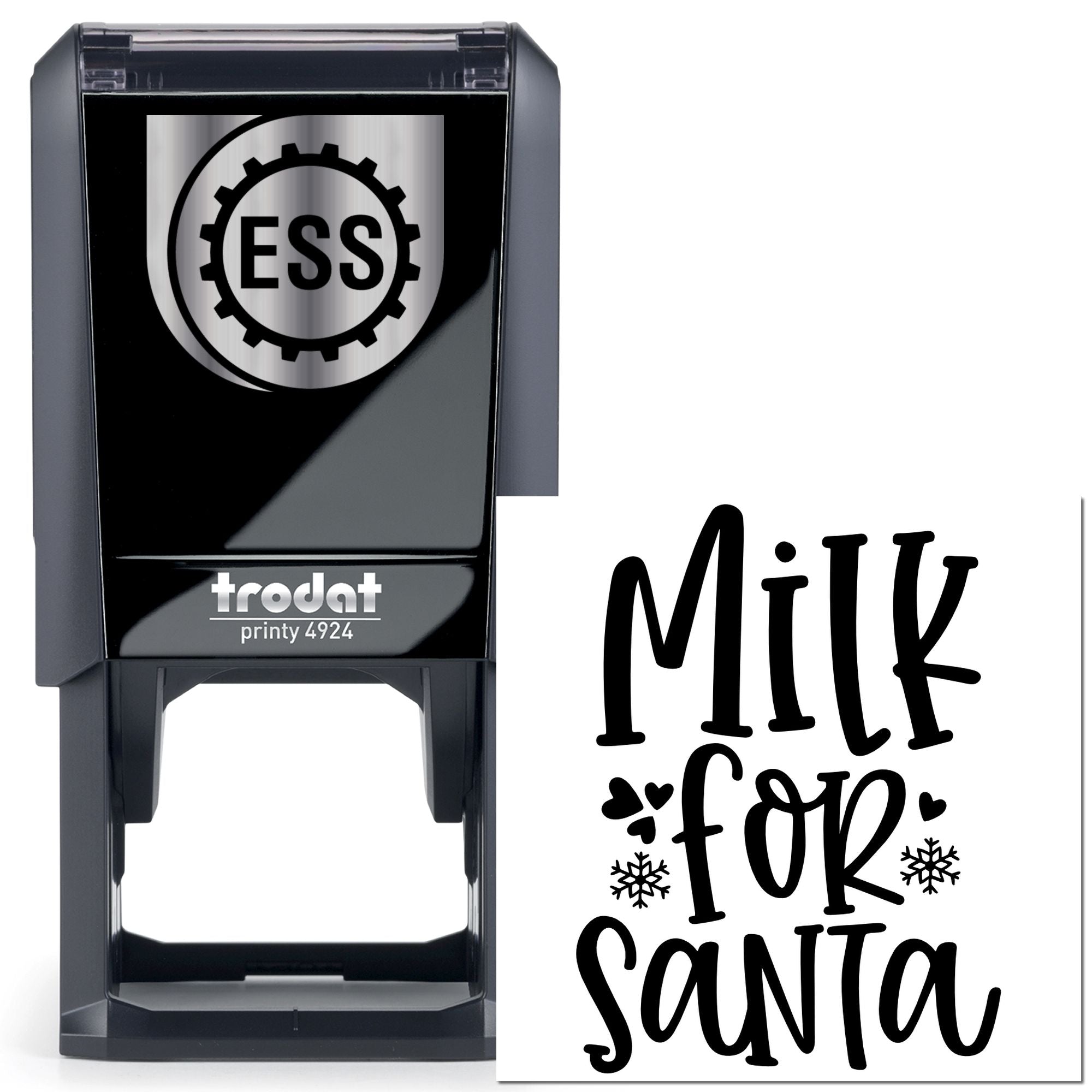 Self-Inking Milk Santa Journaling Stamp