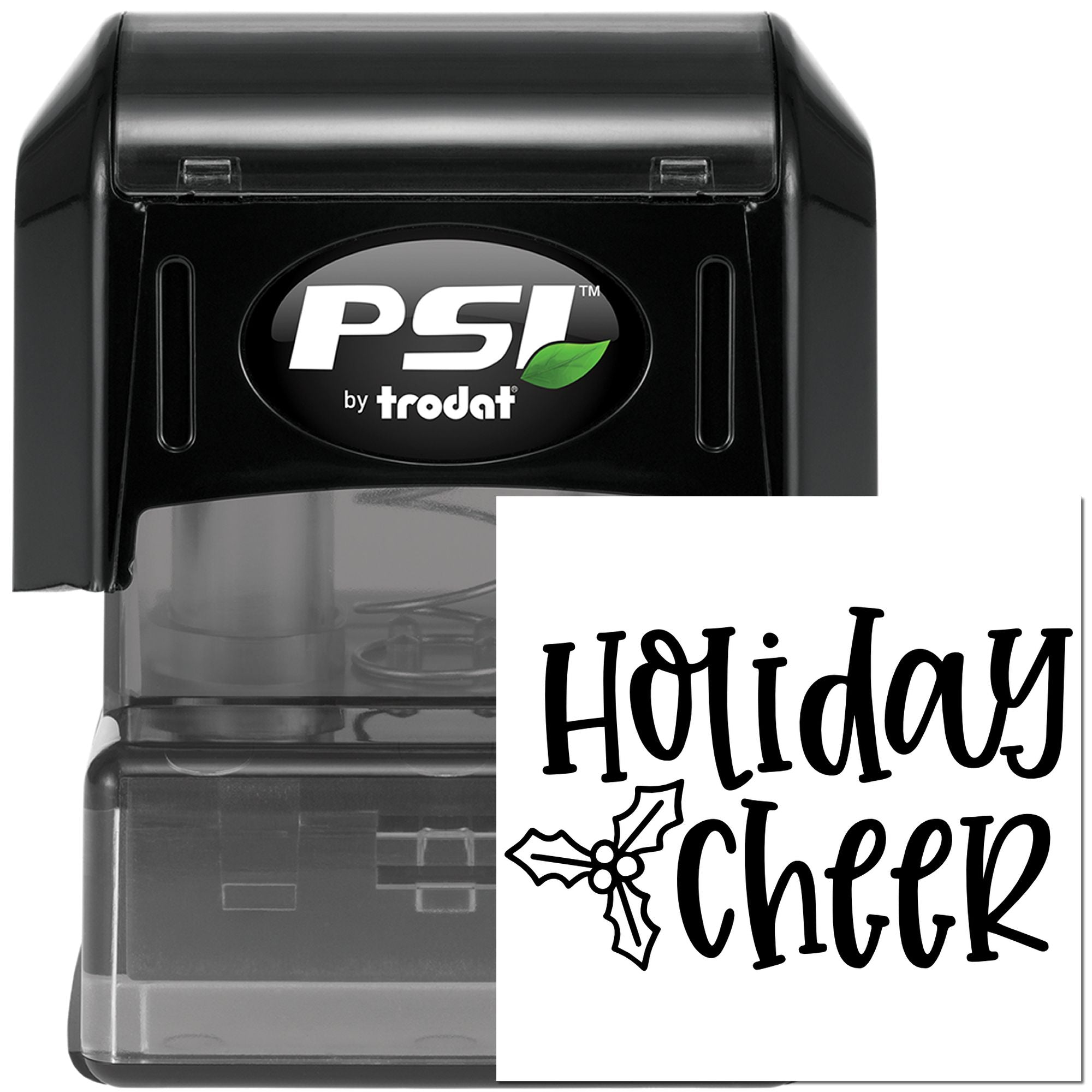 Pre-Inked Holiday Cheer Sign Journaling Stamp