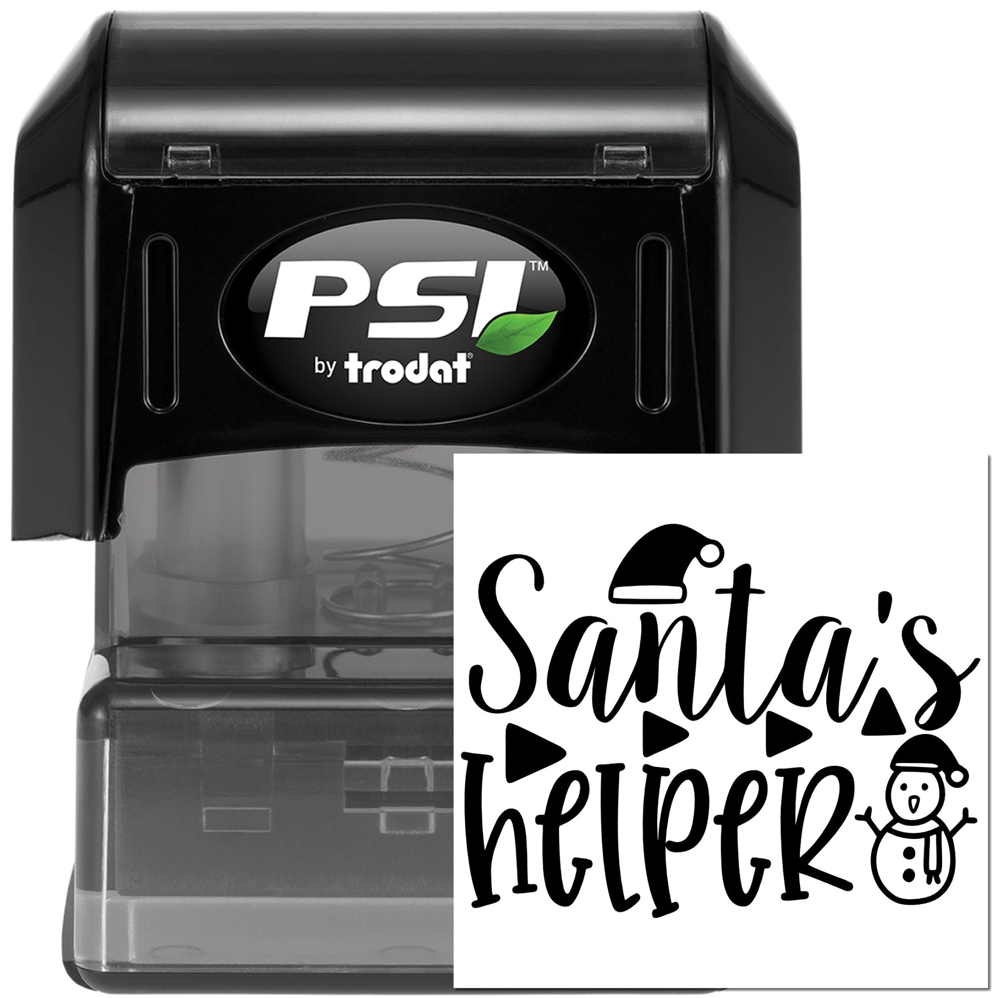 Pre-Inked Santa's Little Helper Tag Stamp
