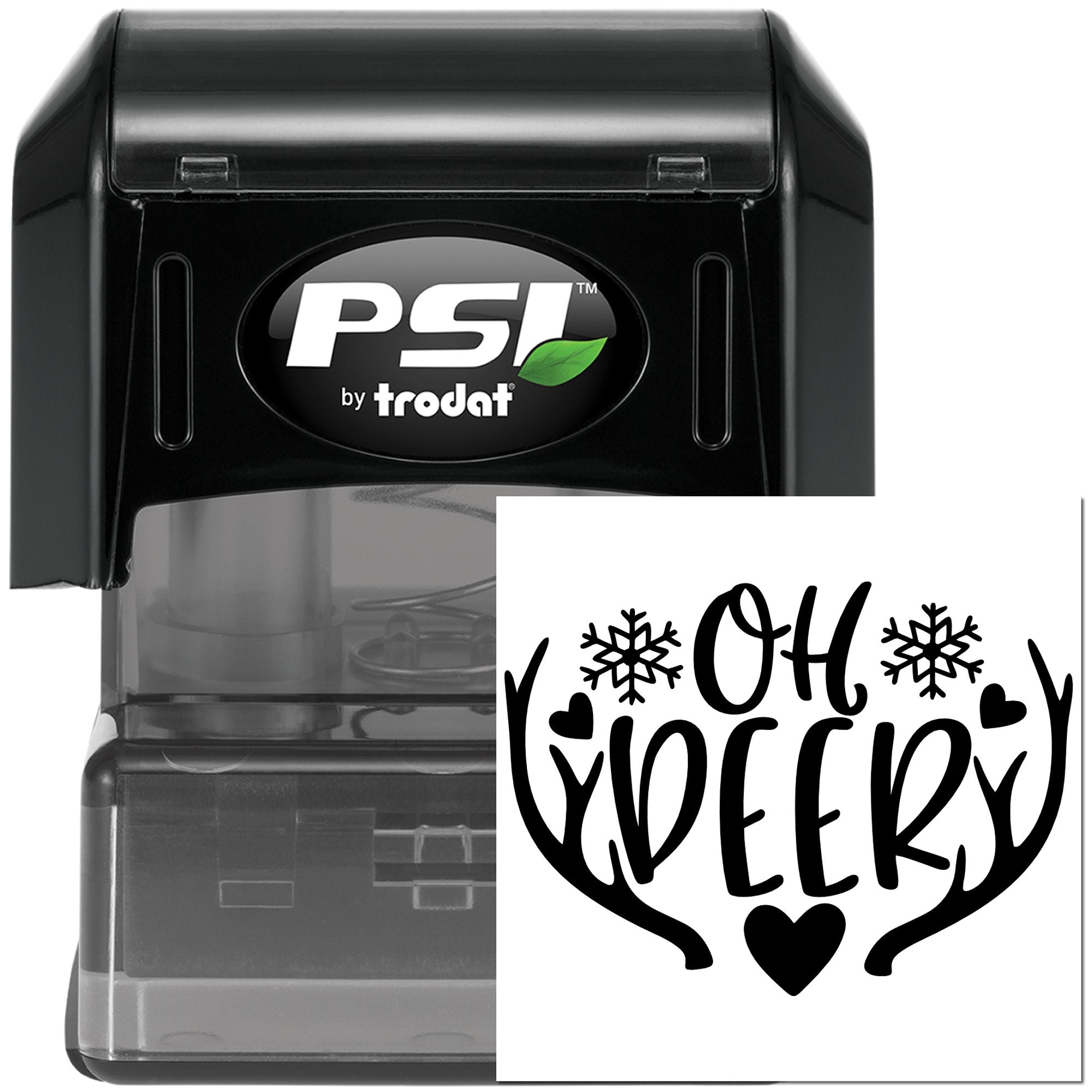 Pre-Inked Oh Deer Heart Favor Tag Stamp