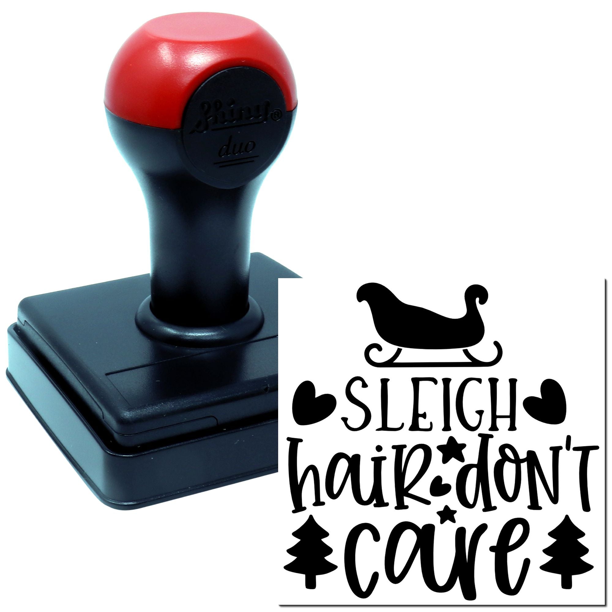 Duo Sleigh Hair Don’T Care Holiday Hand Stamp