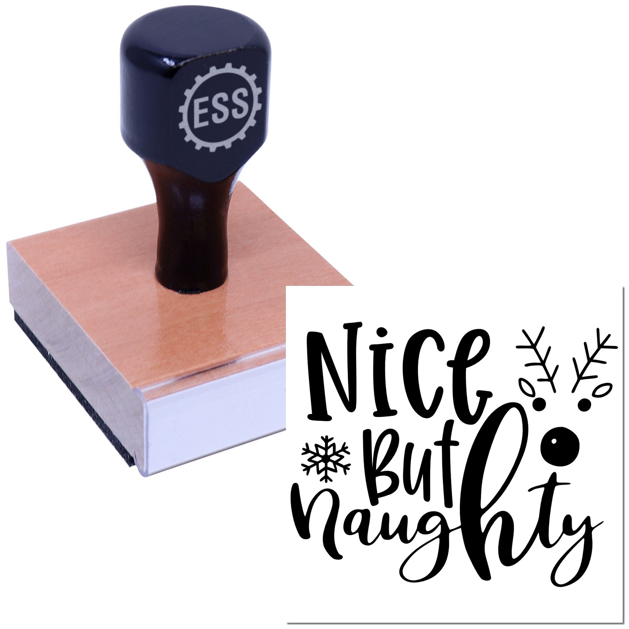 Playful Holiday Mischief Papercraft Rubber Stamp