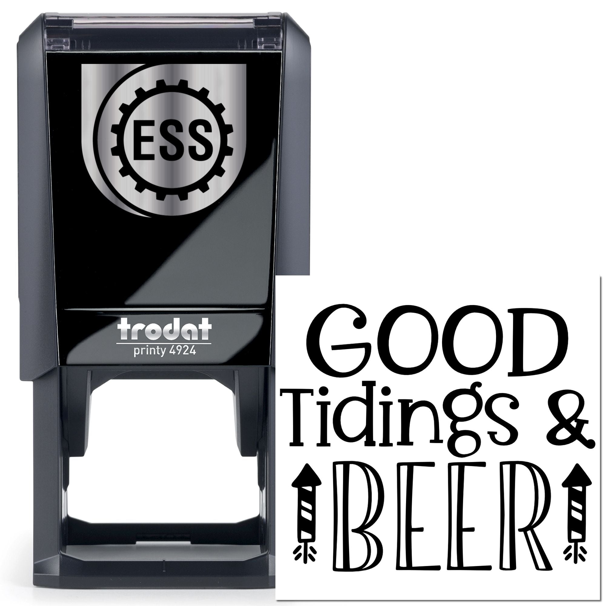 Self-Inking Holiday Beer Cardmaking Stamp