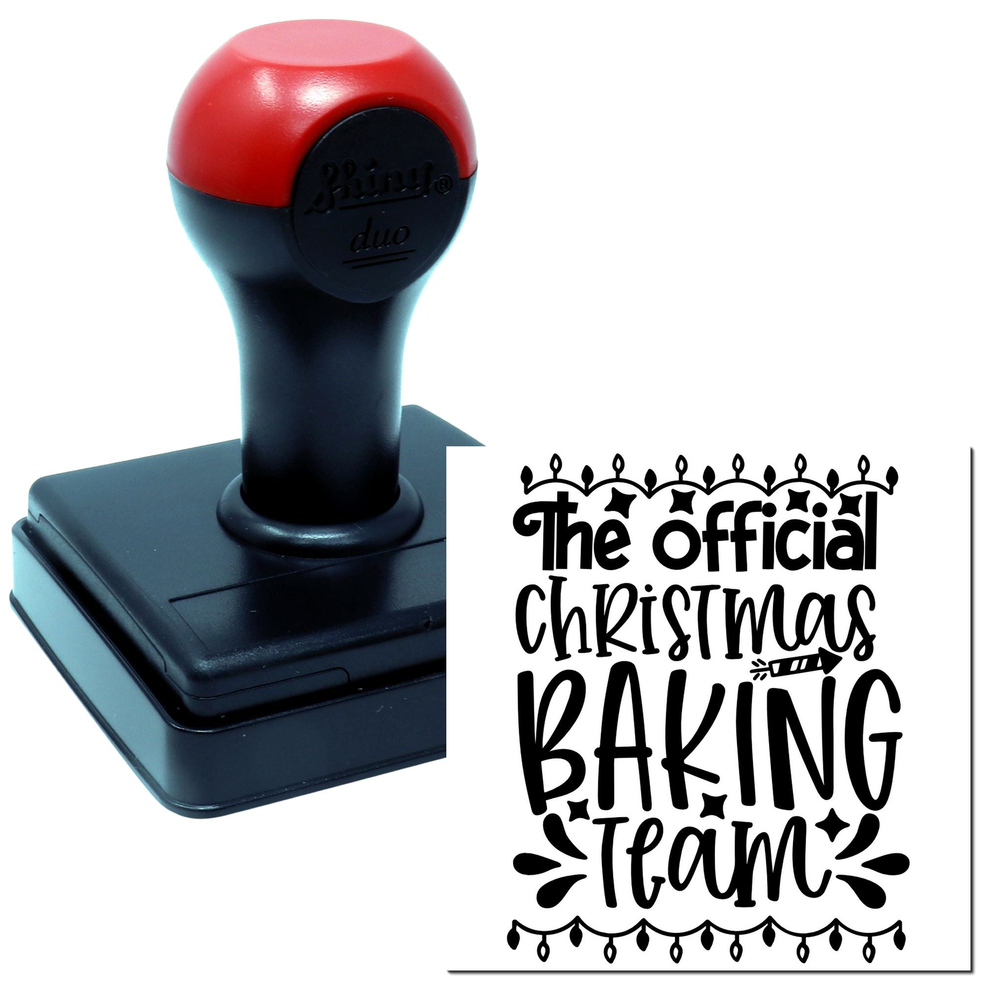 Duo Official Holiday Cookie Baking Squad Hand Stamp