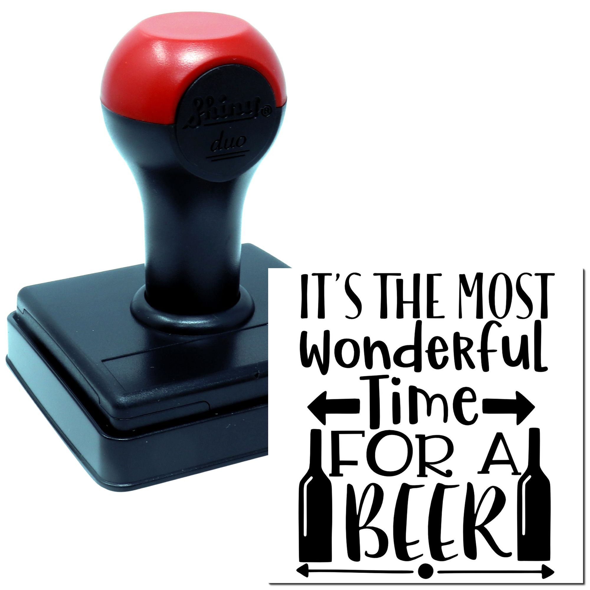 Duo Wonderful Time For A Beer Hand Stamp