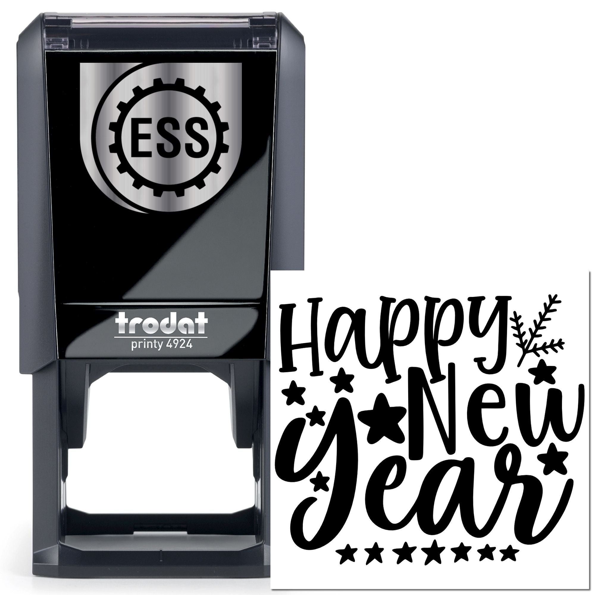 Self-Inking New Year Papercraft Stamp
