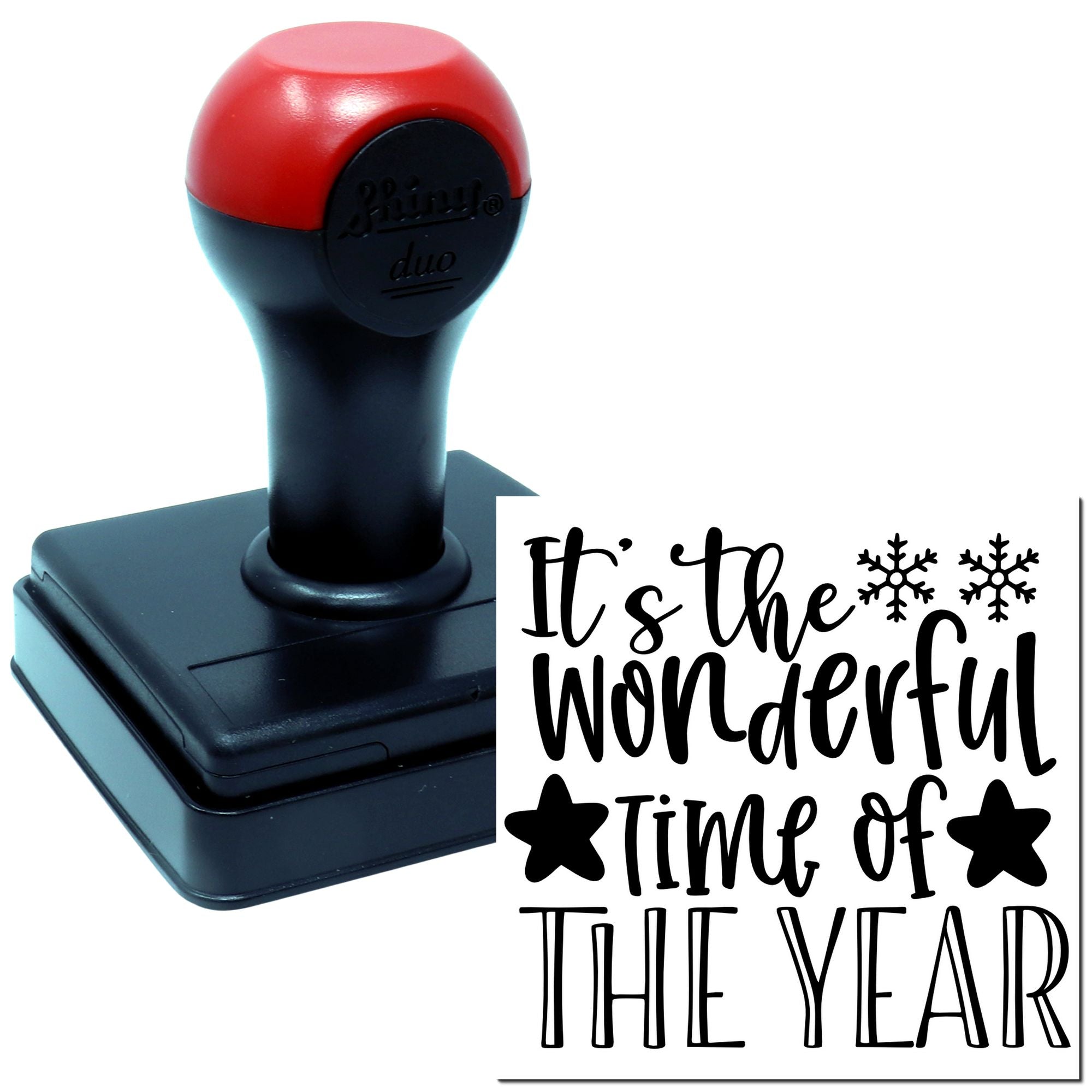 Duo It's Wonderful Time Of Year Hand Stamp