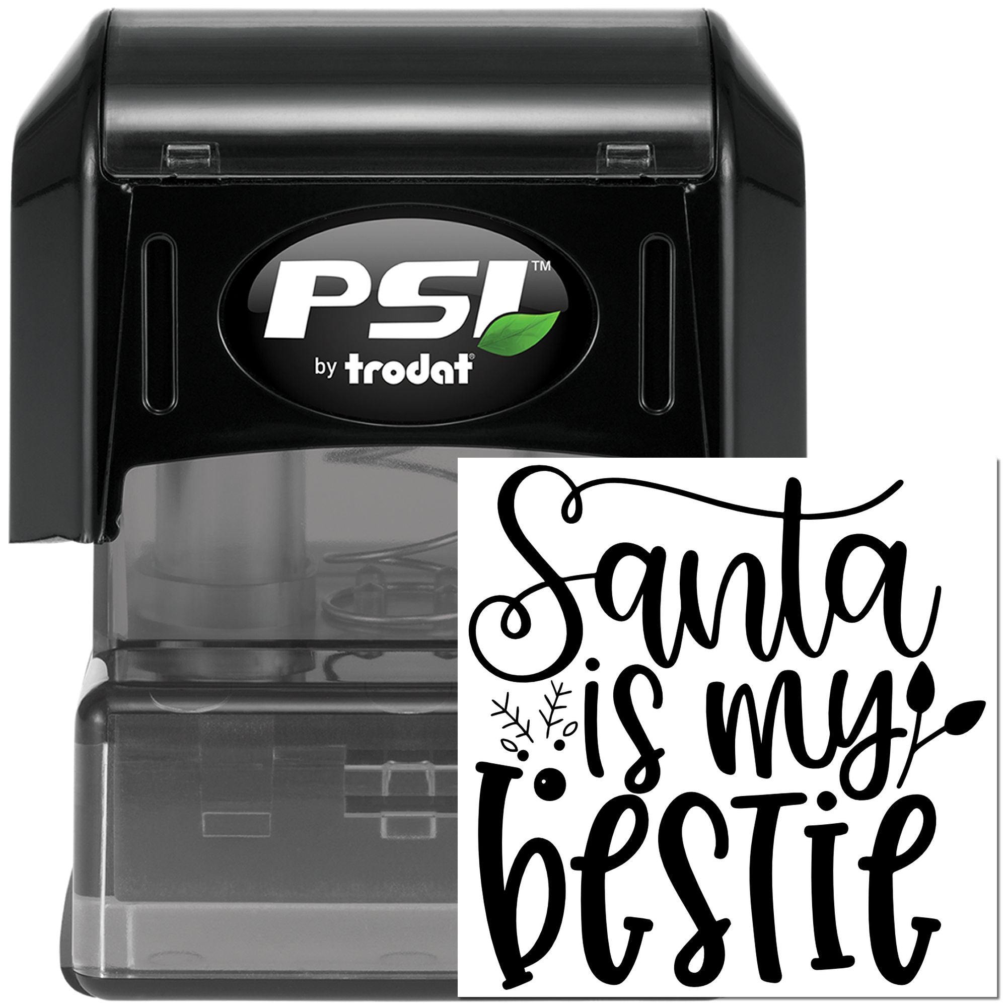 Pre-Inked Santa Bestie Poster Mini Card Stamp