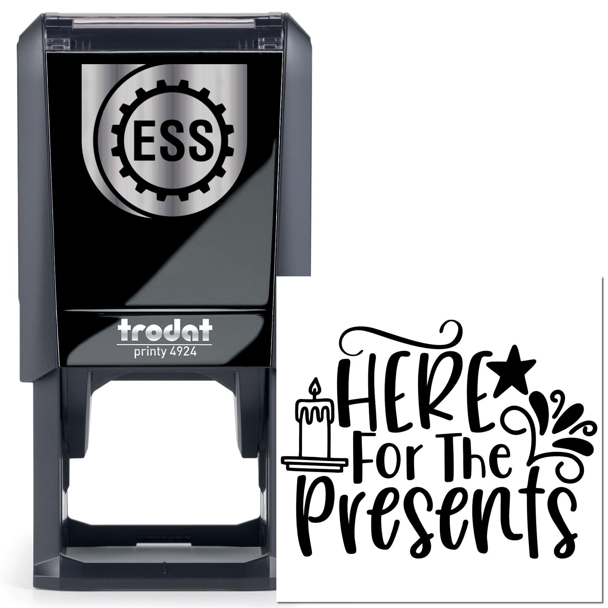 Self-Inking Present Parade Scrapbooking Stamp