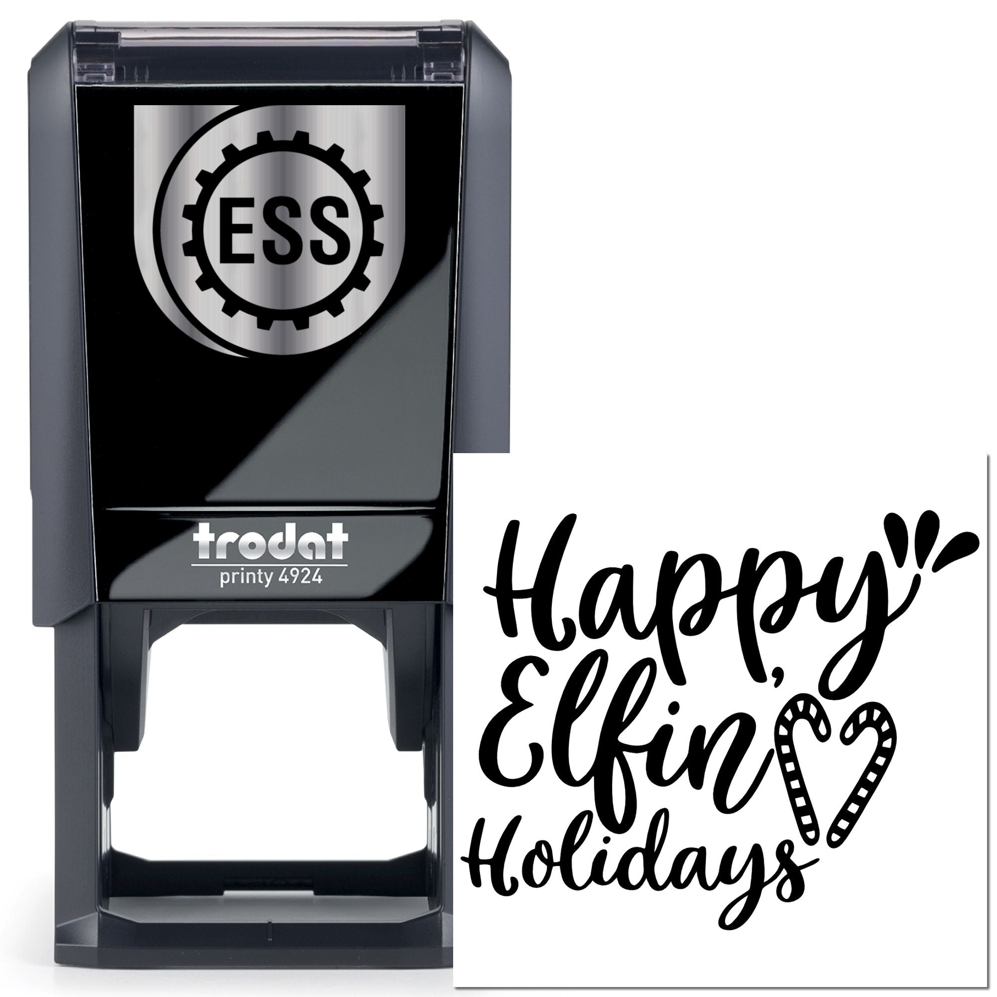 Self-Inking Elf Holidays Card Stamp