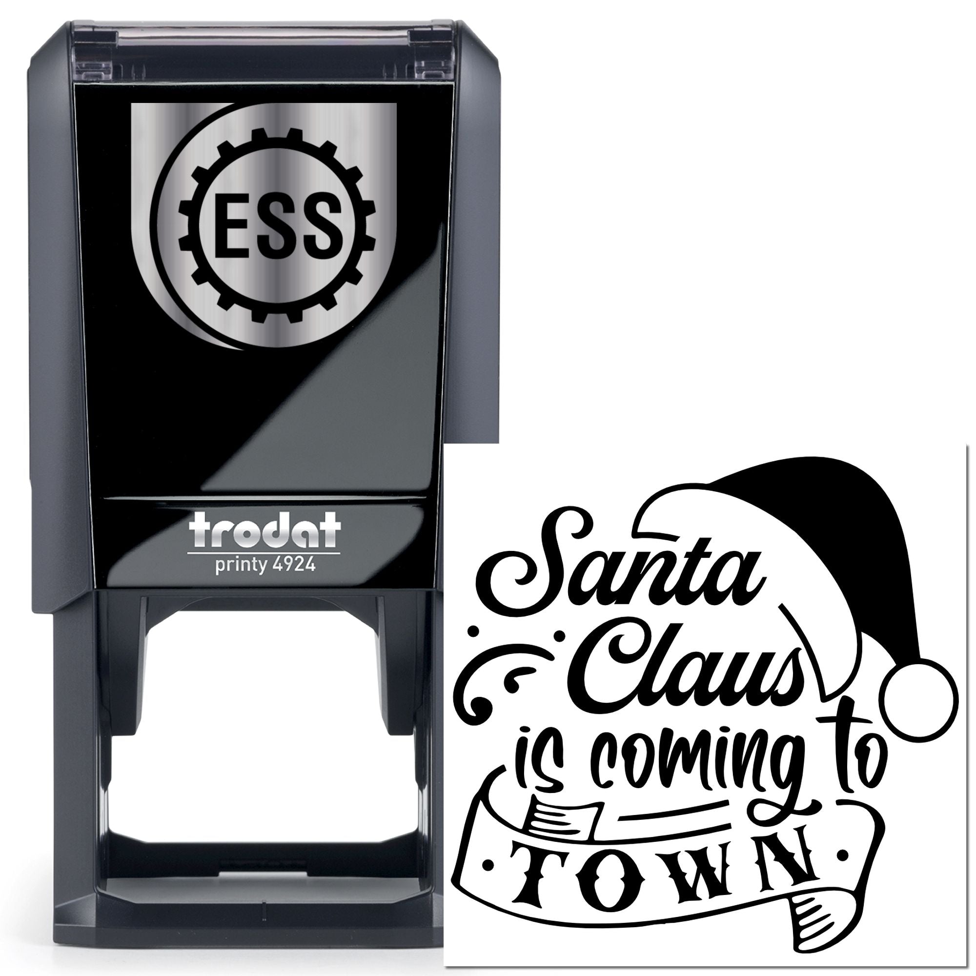 Self-Inking Santa Claus Mini Card Stamp