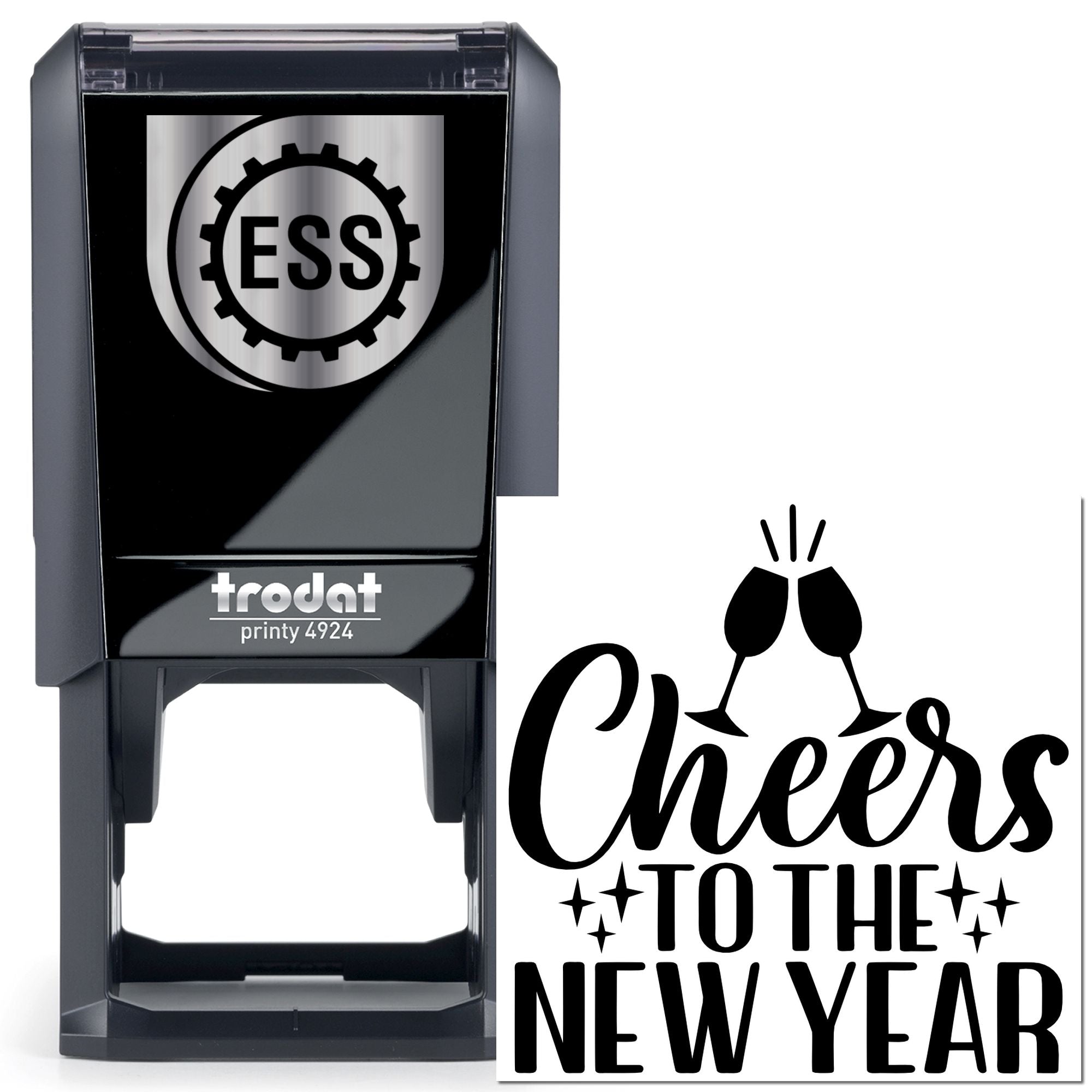 Self-Inking Champagne Toast Postcard Stamp
