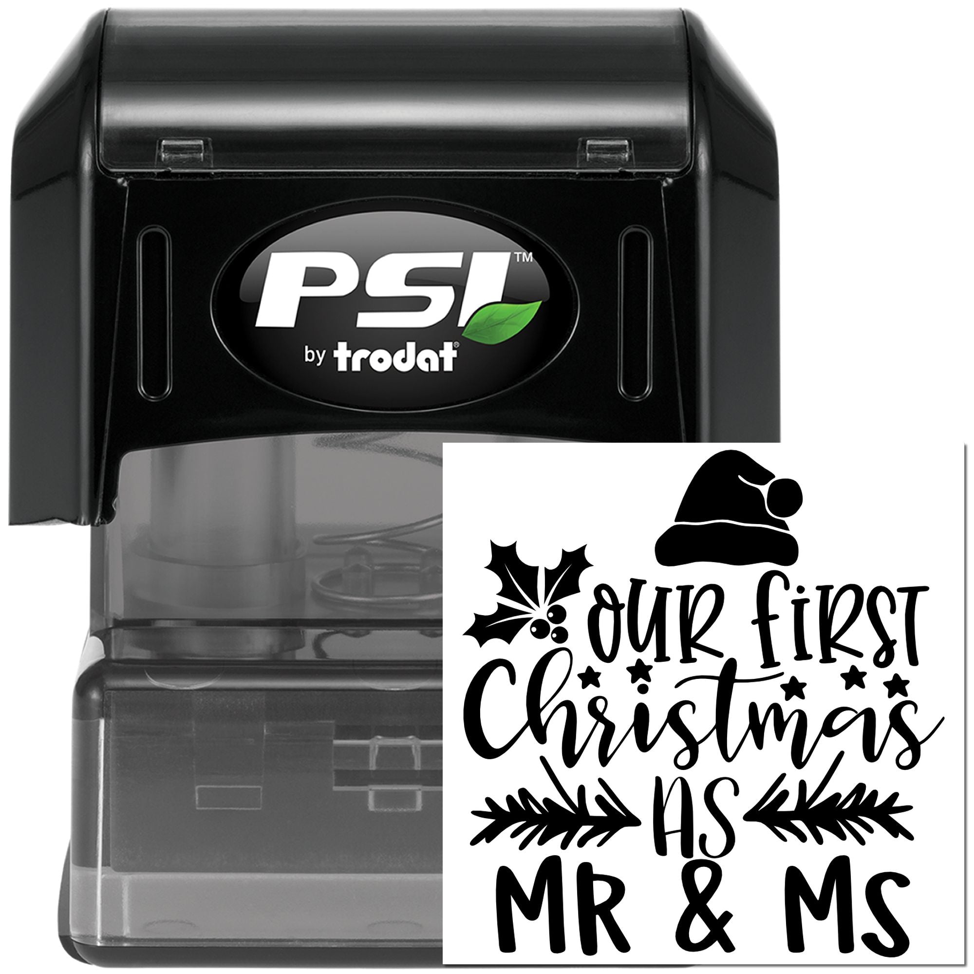 Pre-Inked Our First Christmas Crafting Stamp