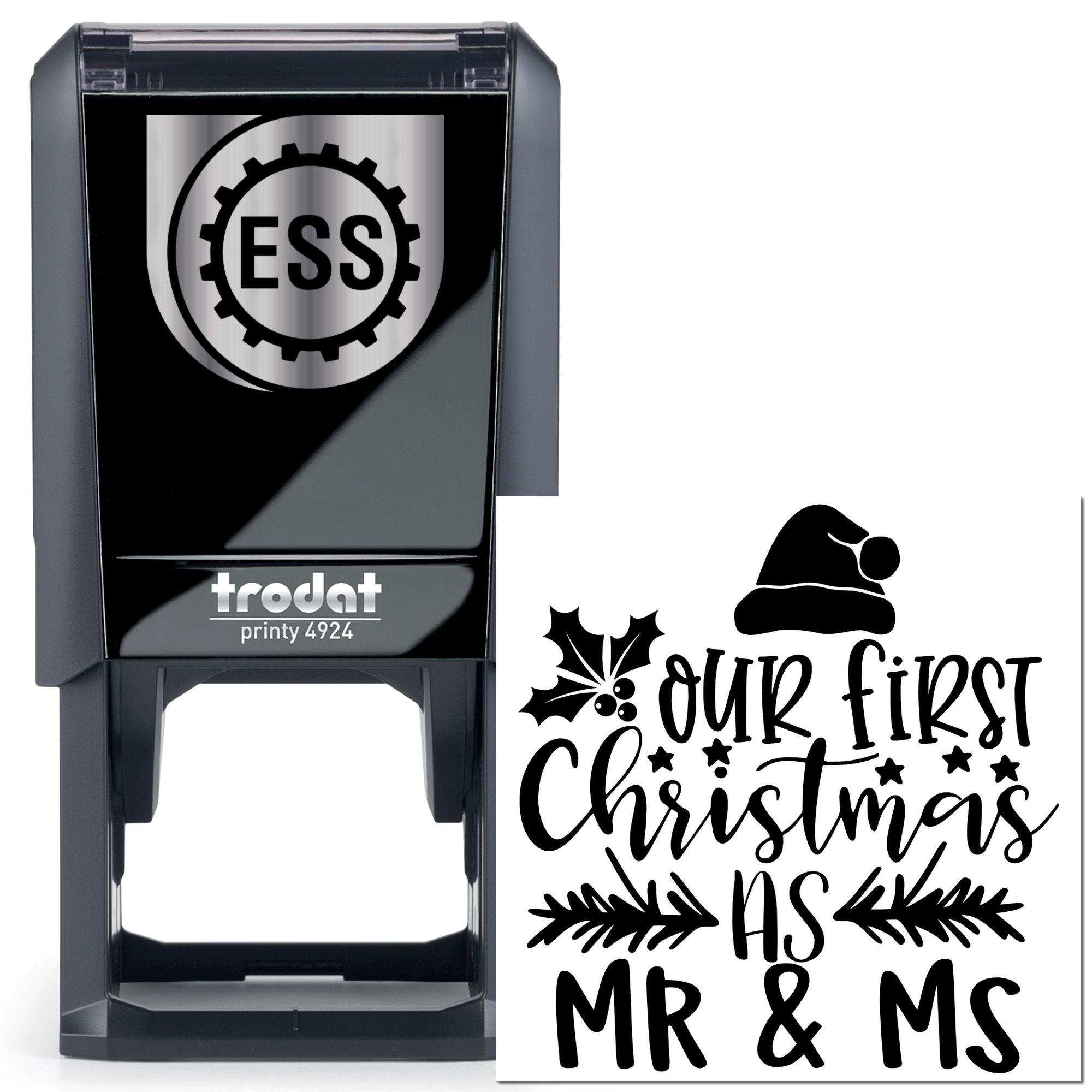 Self-Inking First Christmas Card Making Stamp