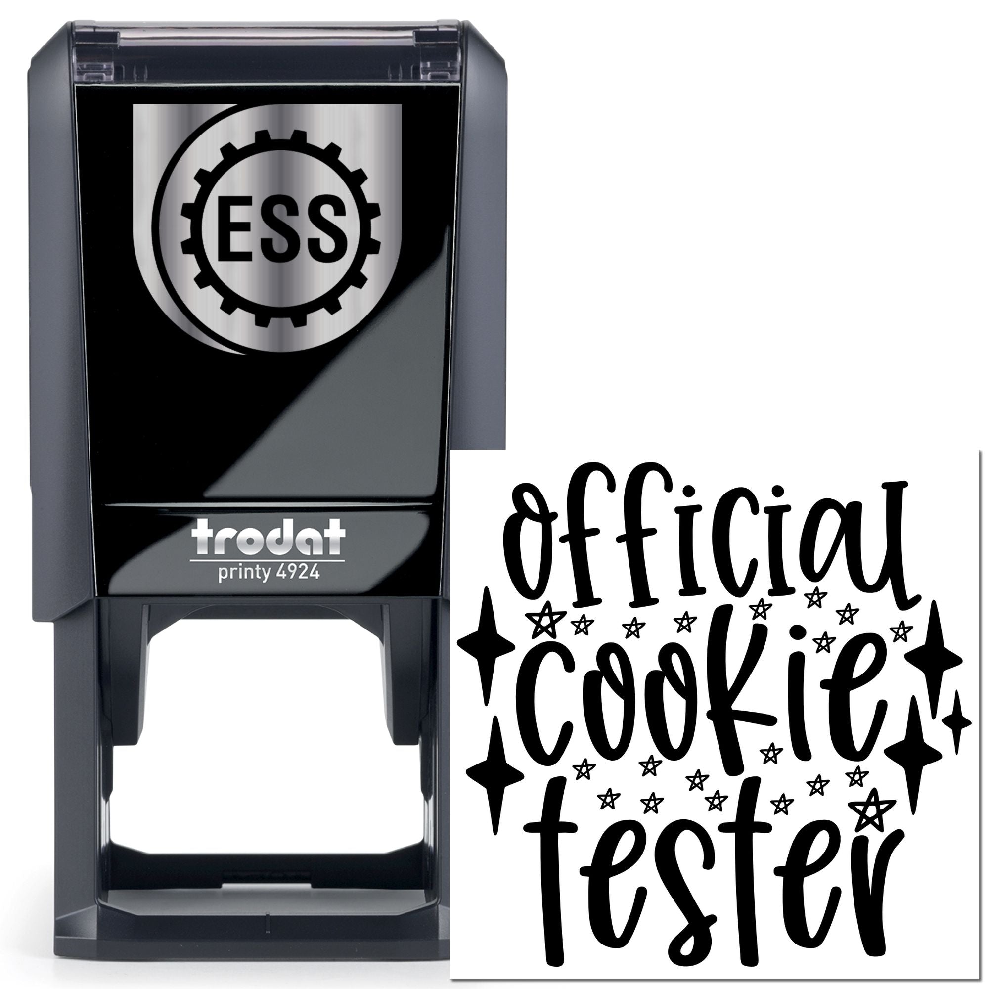 Self-Inking Cookie Tester Paper Craft Stamp
