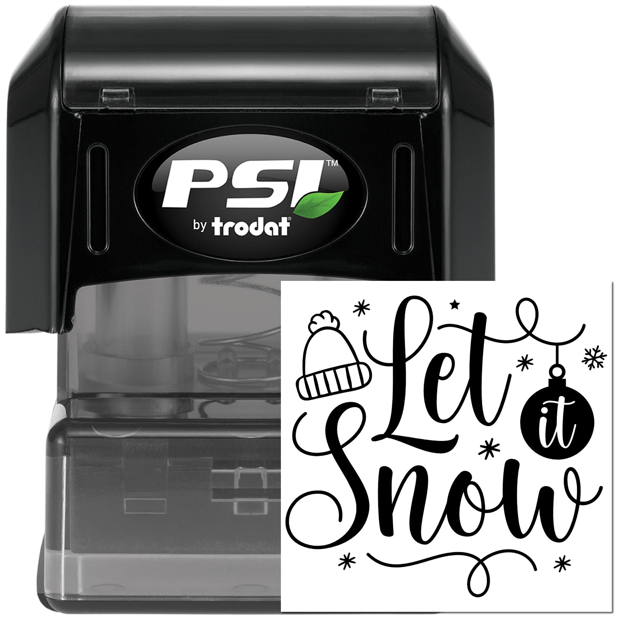 Pre-Inked Let It Snow Paper Craft Stamp