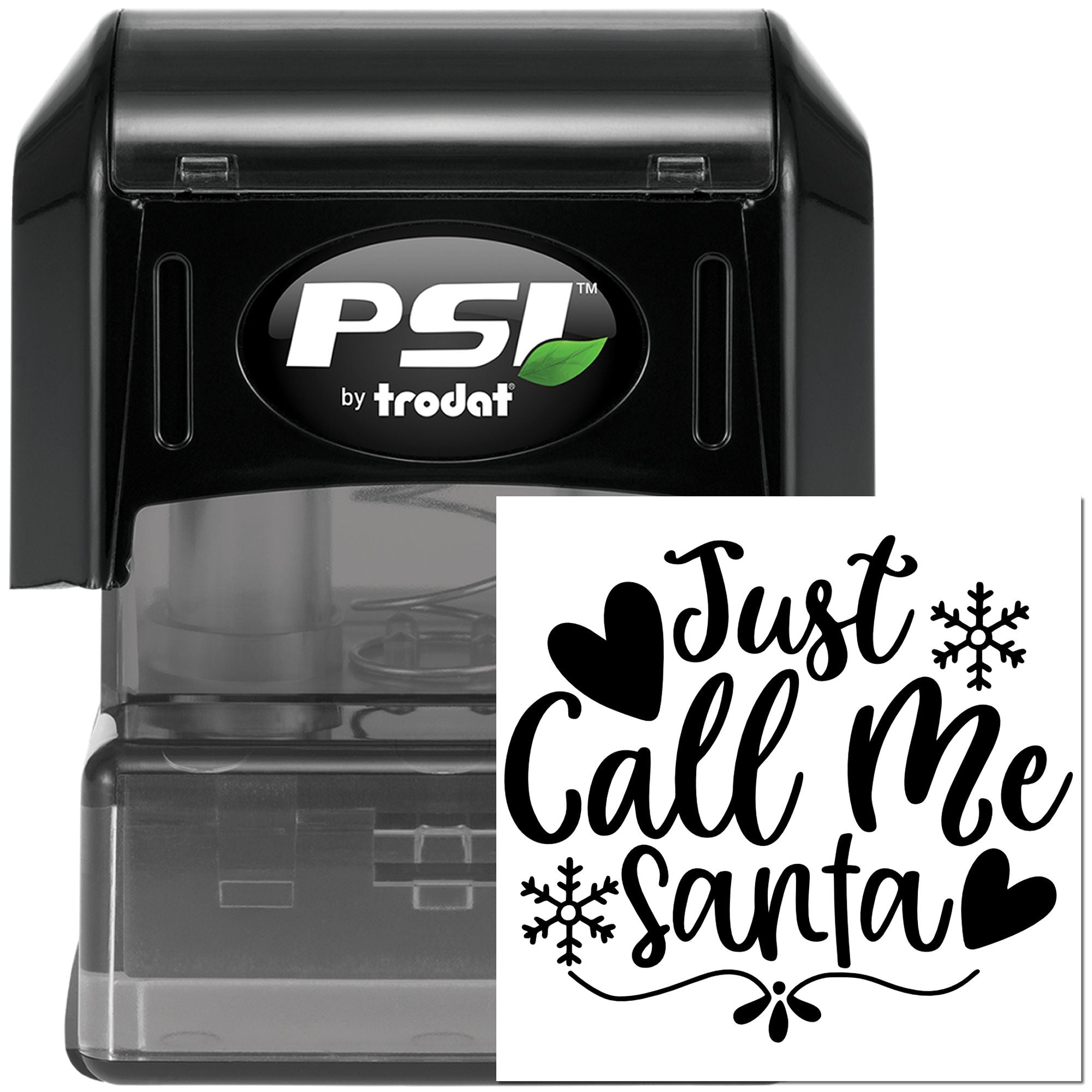 Pre-Inked Just Call Santa Paper Goods Stamp