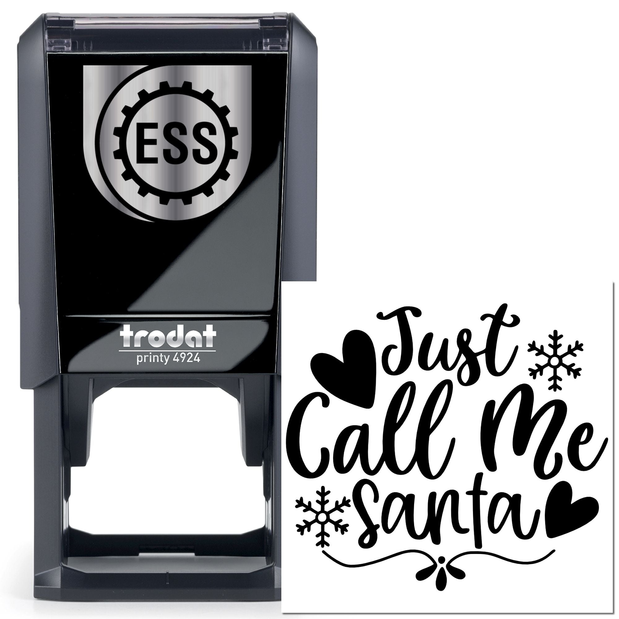 Self-Inking Santa Sign Note Card Stamp