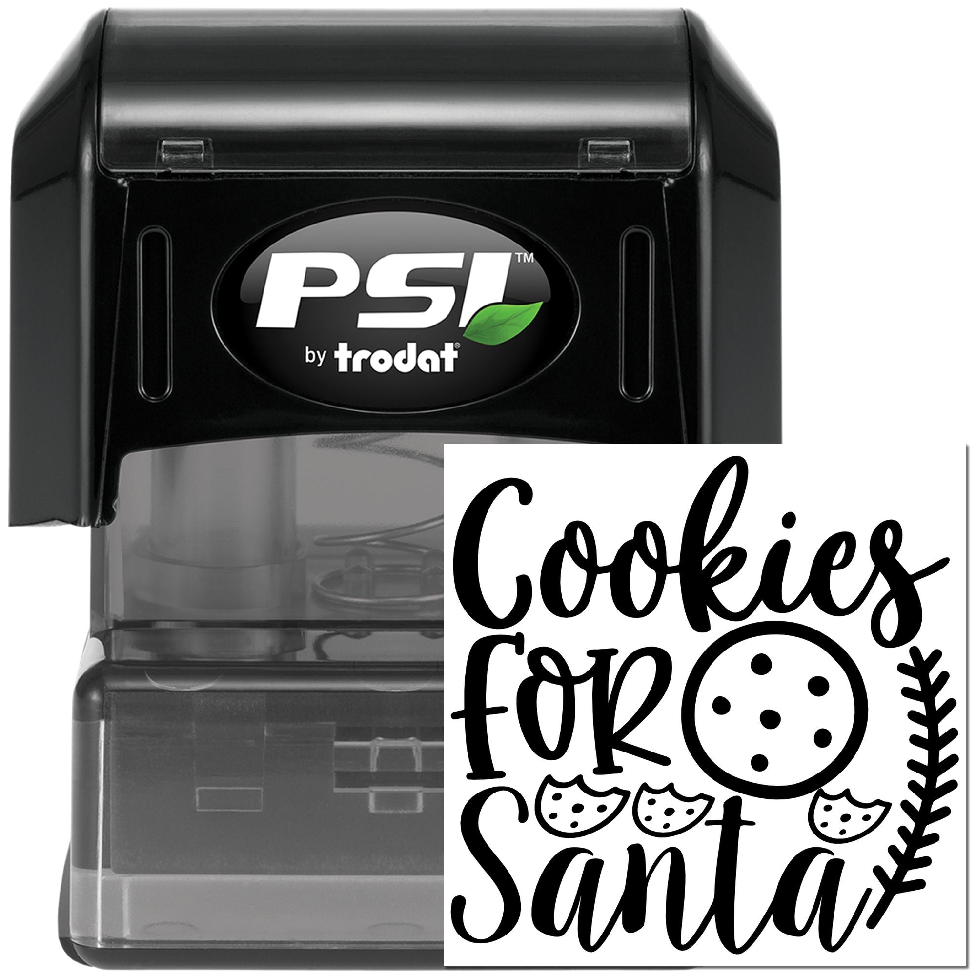 Pre-Inked Cookies For Santa Greeting Card Stamp