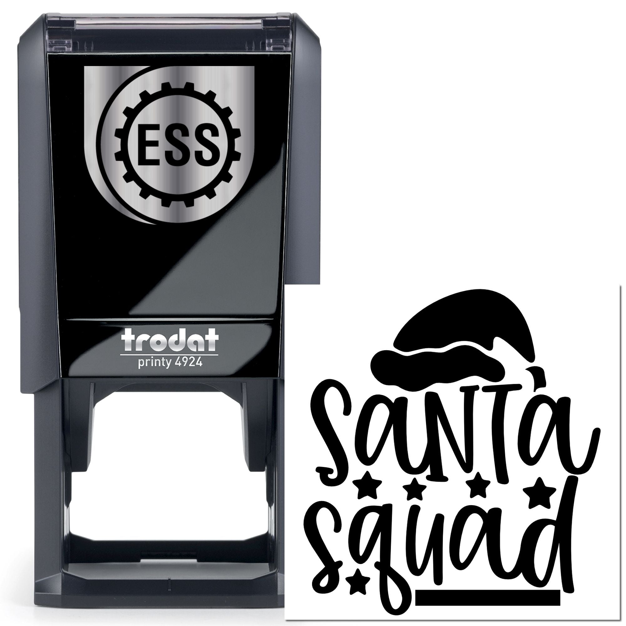 Self-Inking Santa Squad Tag Stamp