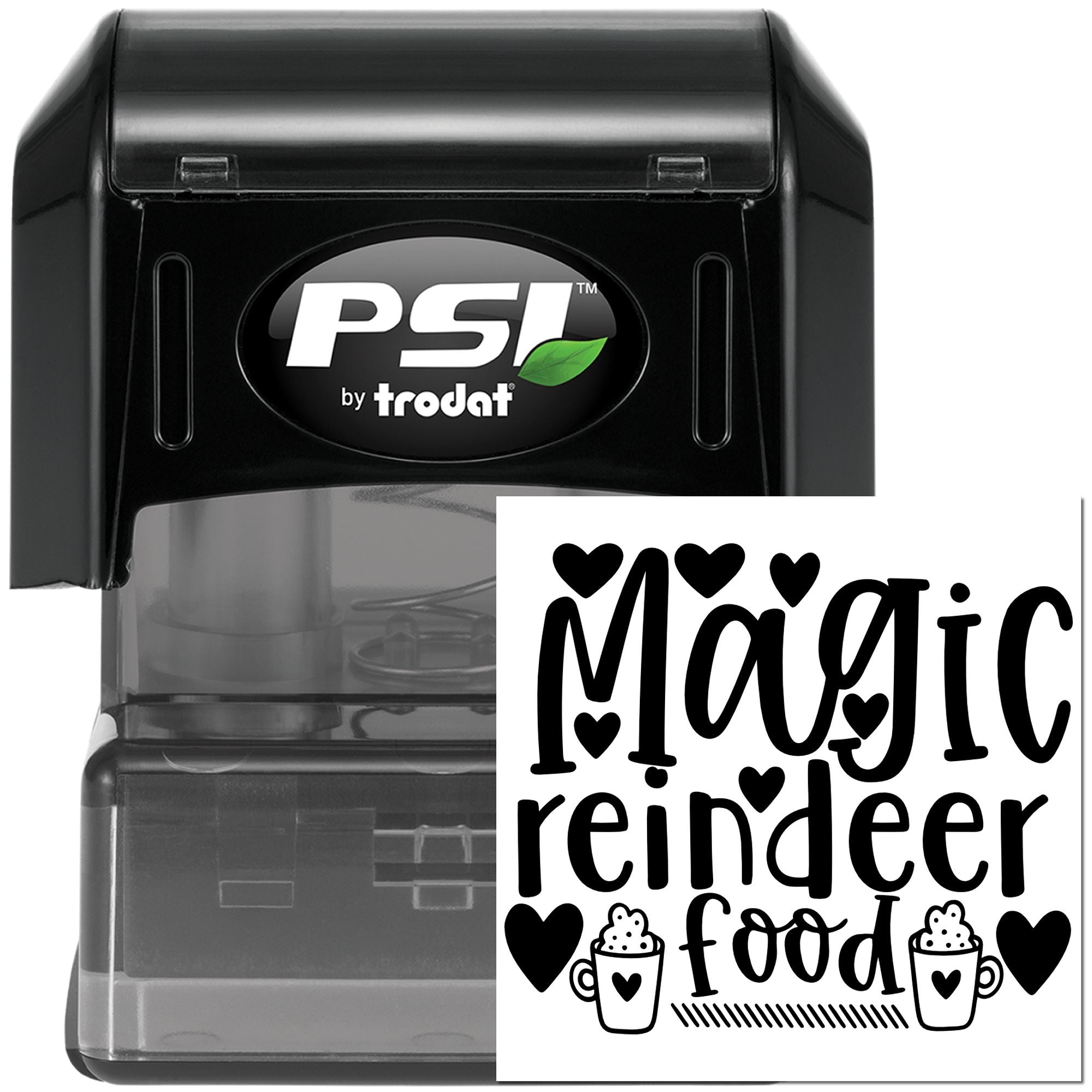 Pre-Inked Magic Reindeer Food Favor Tag Stamp