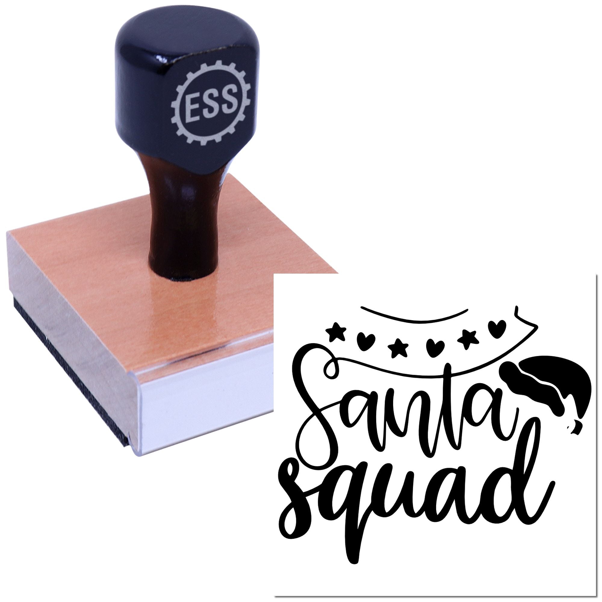 Jolly Holiday Squad Paper Craft Rubber Stamp