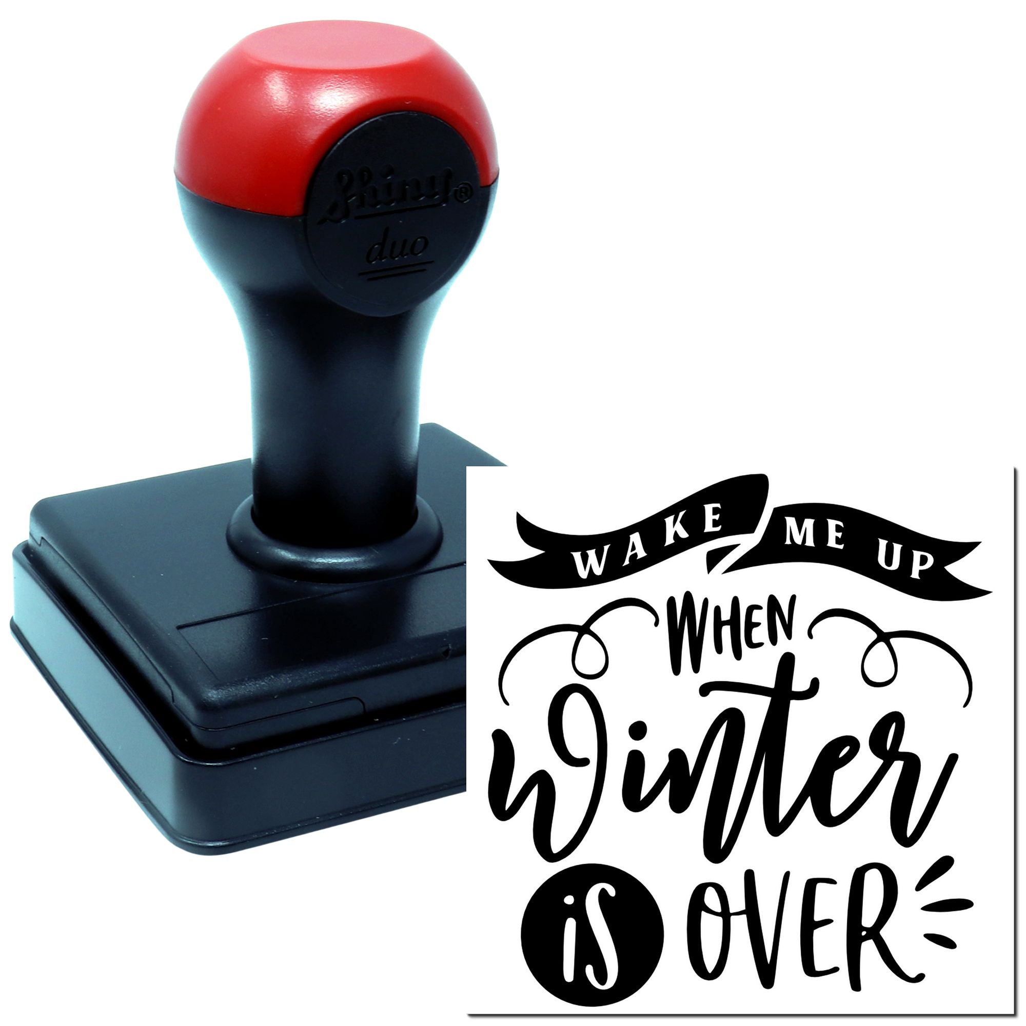 Duo Wake Me Up When Winter Hand Stamp