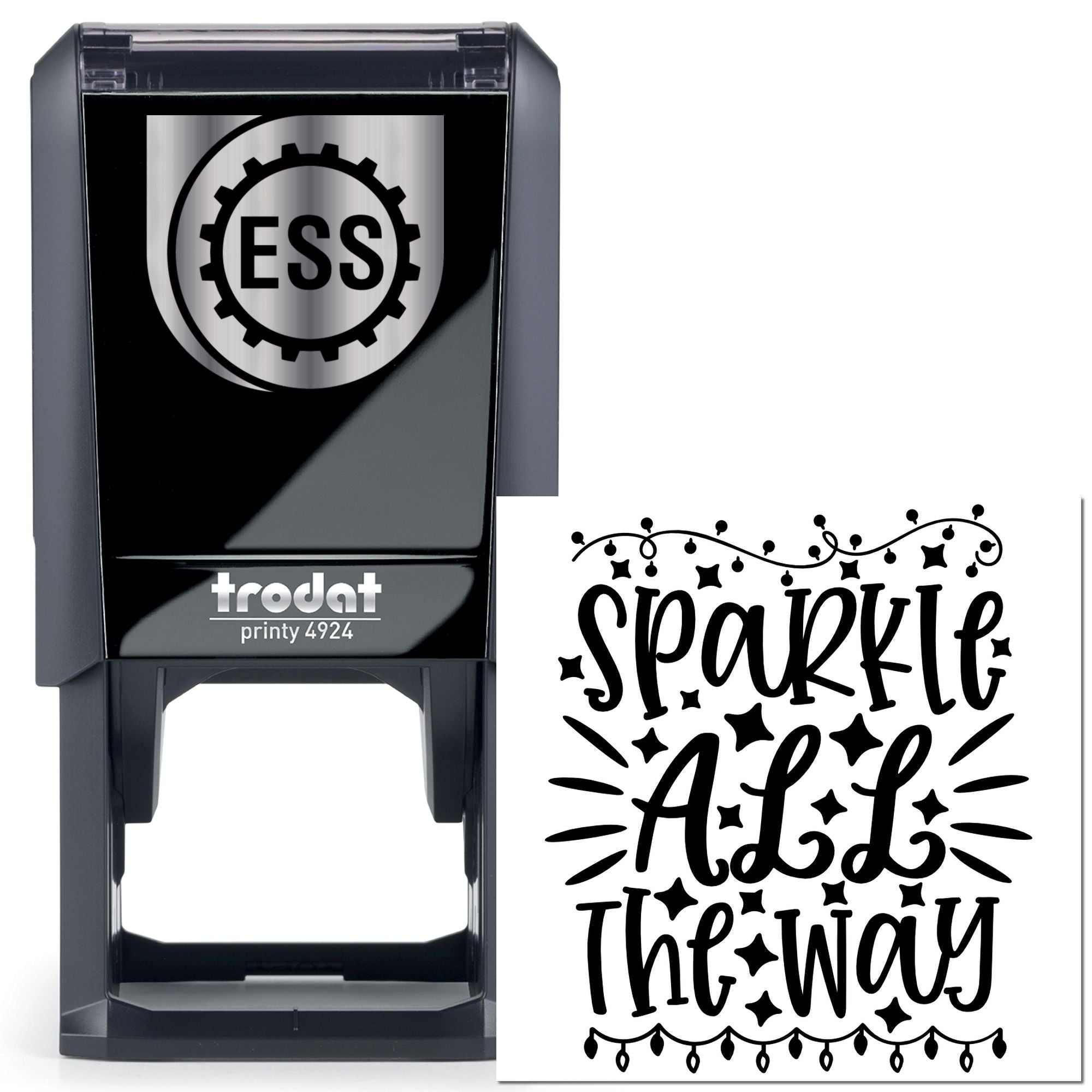 Self-Inking Holiday Sparkle Postcard Stamp