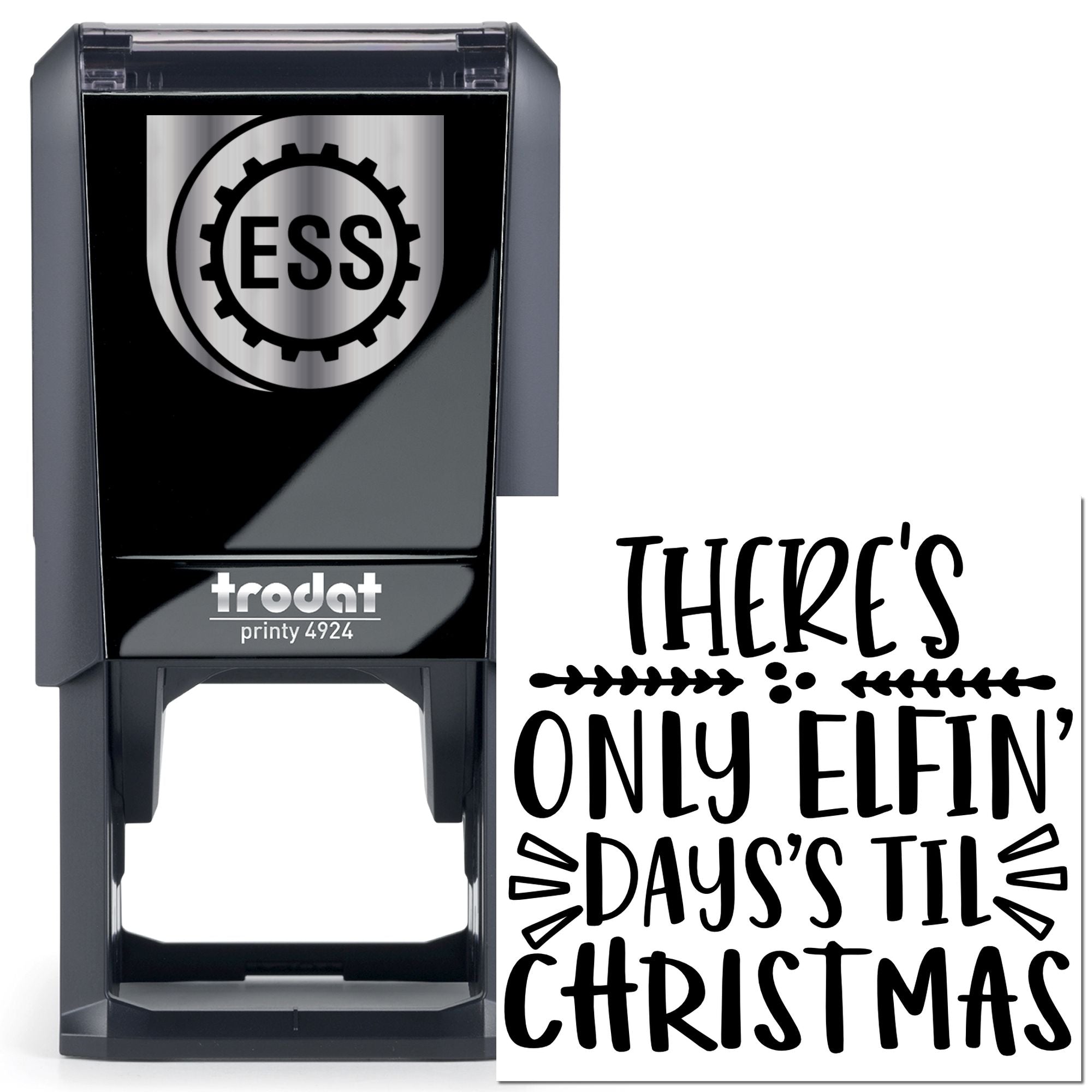 Self-Inking Elf Countdown Party Favor Stamp