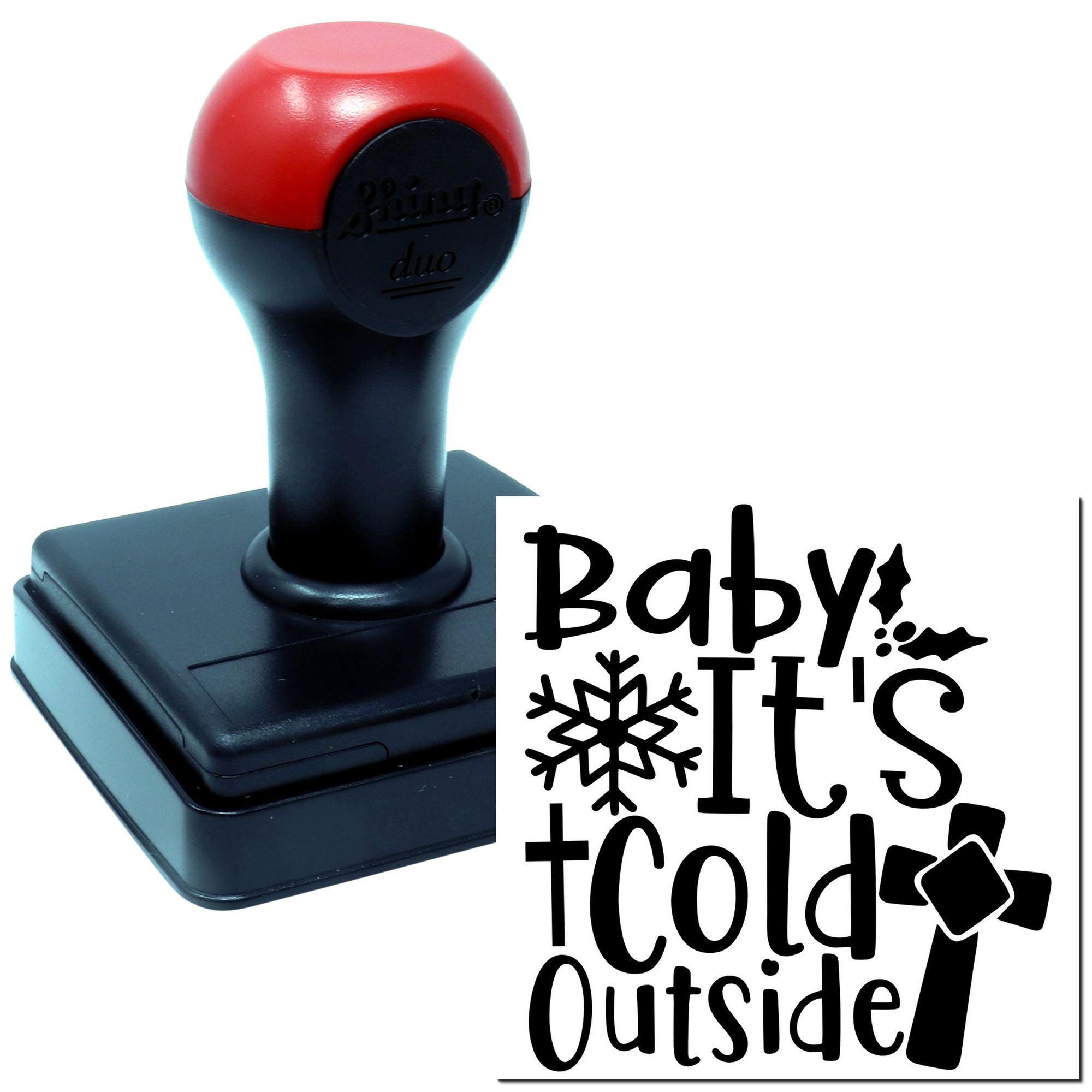 Duo Baby It's Cold Outside Christmas Hand Stamp