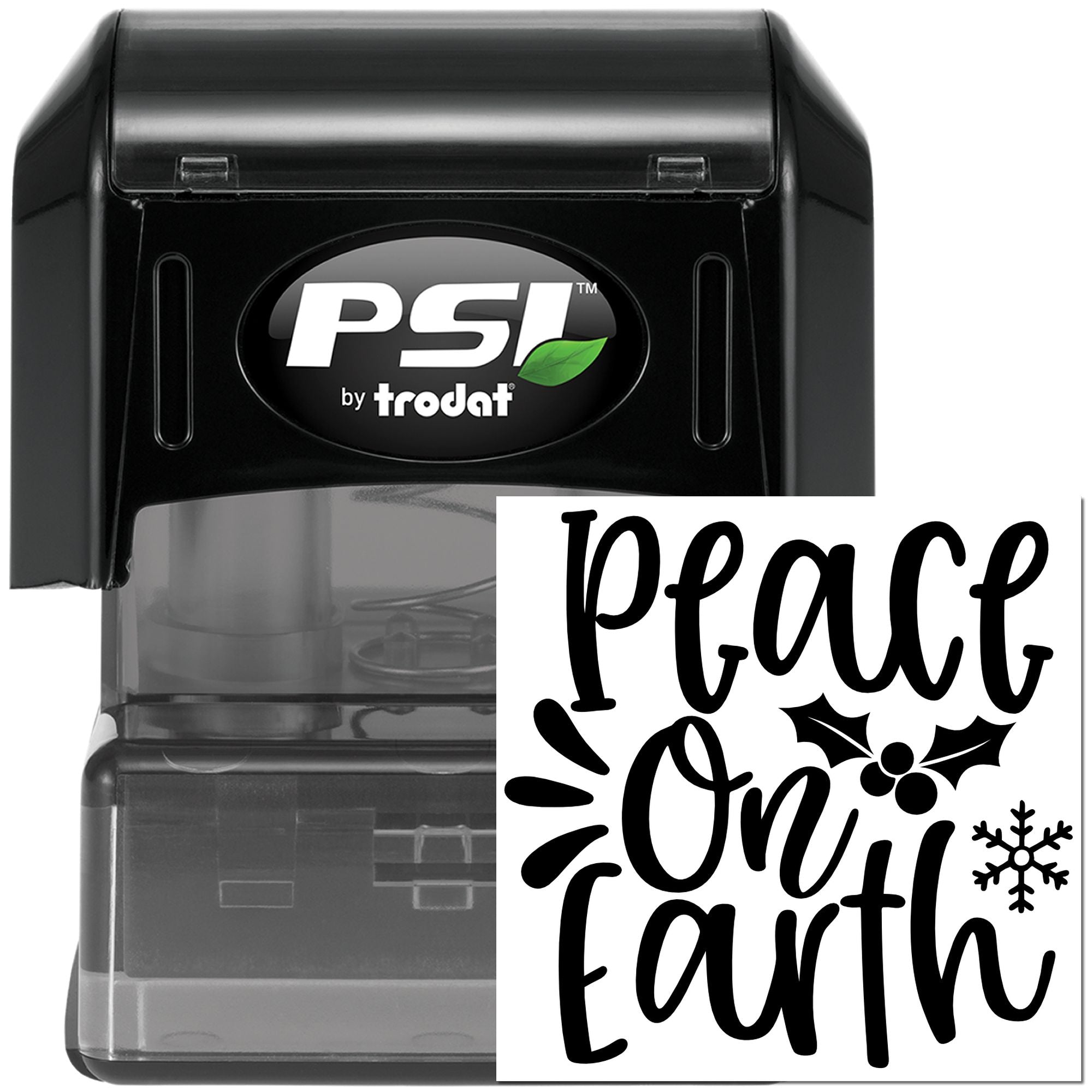 Pre-Inked Peace On Earth Scrapbooking Stamp