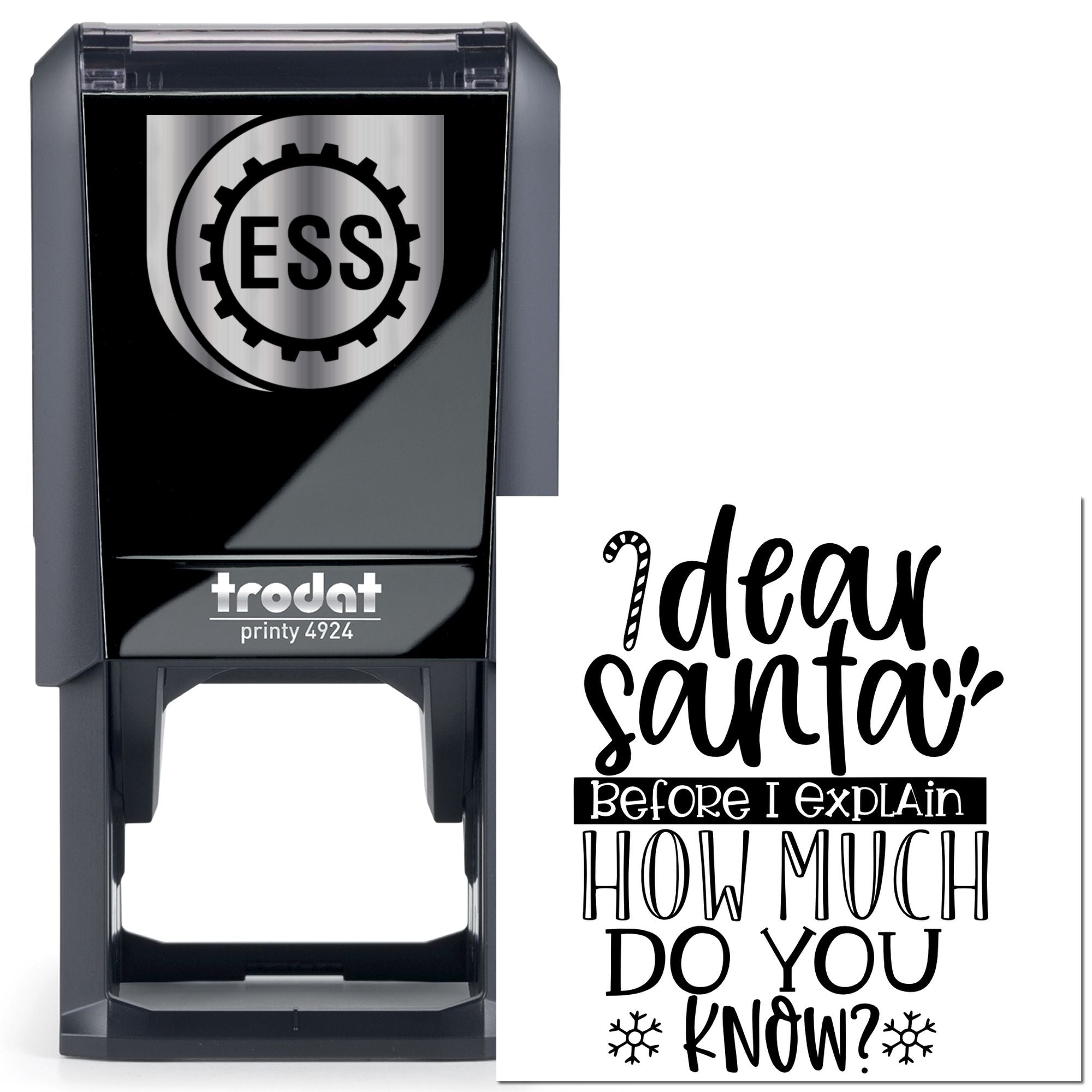 Self-Inking Christmas Quote Card Making Stamp