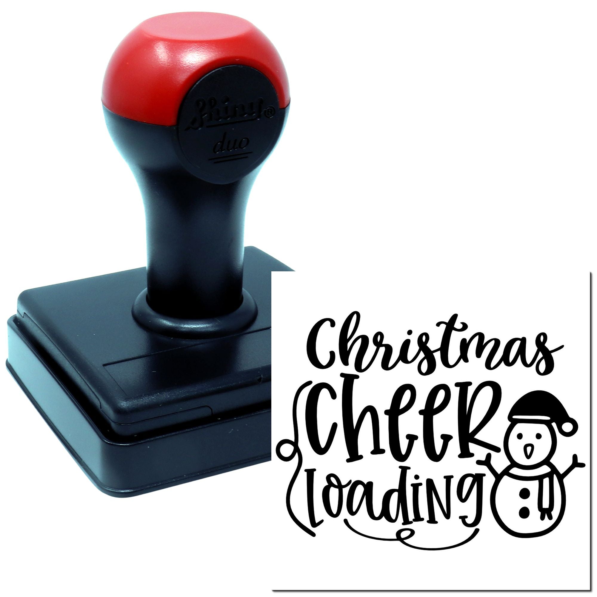 Duo Christmas Cheer Loading Snowman Countdown Hand Stamp