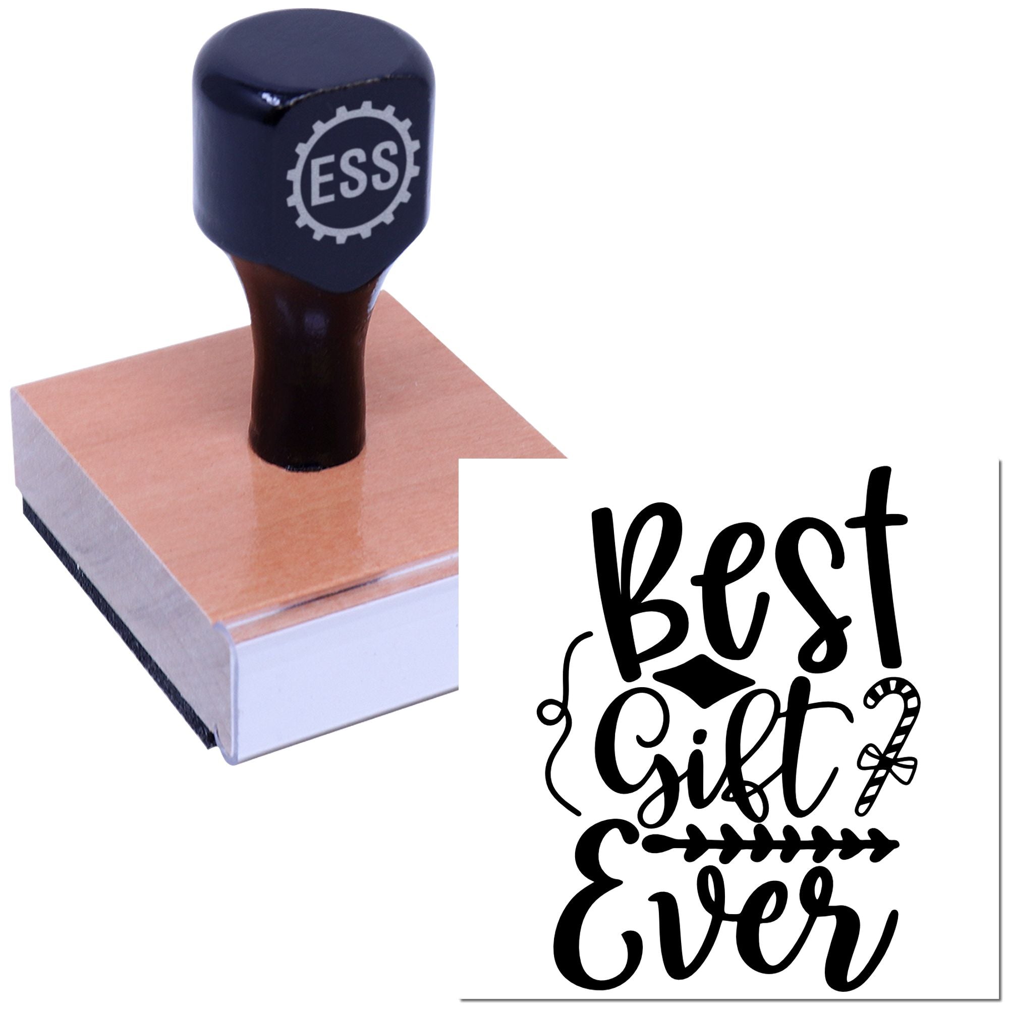 Best Gift Graphic Papercraft Rubber Stamp
