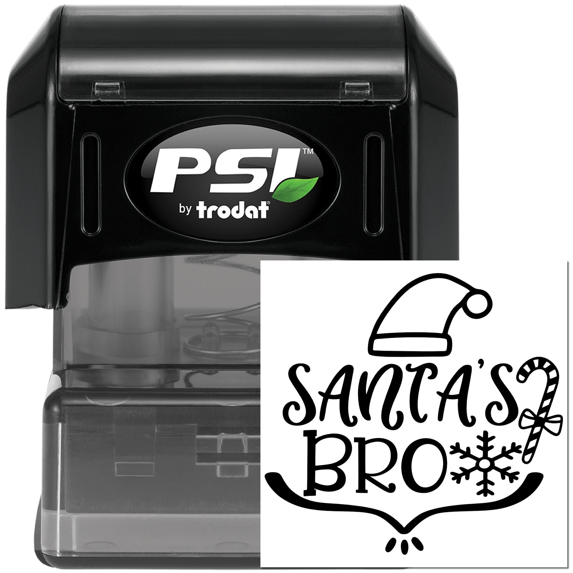 Pre-Inked Santa's Bro Logo Paper Goods Stamp