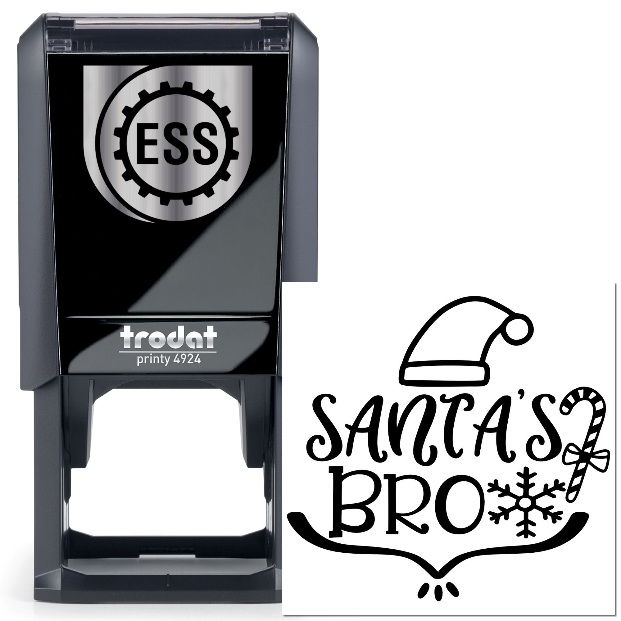 Self-Inking Santa's Bro Note Card Stamp