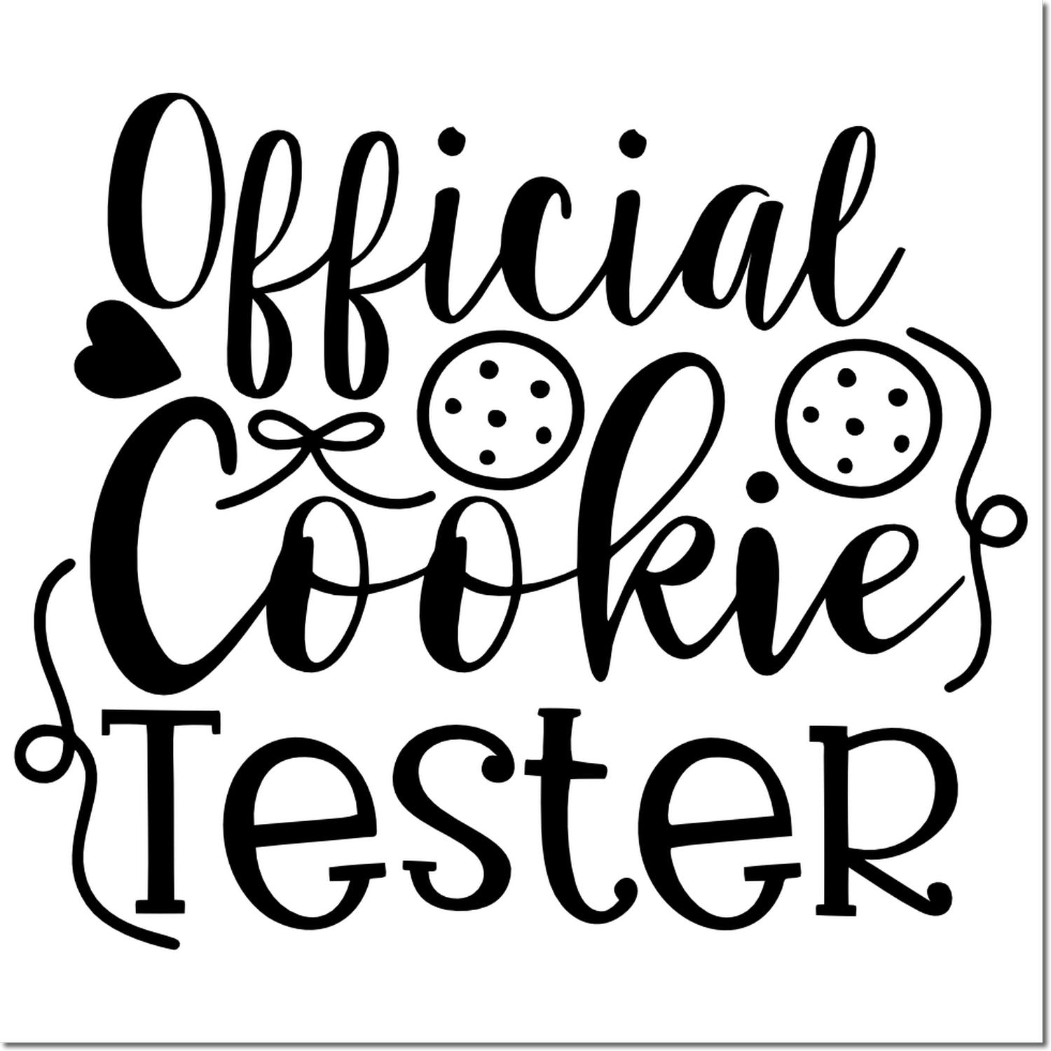 Self-Inking Cookie Tester Postcard Stamp