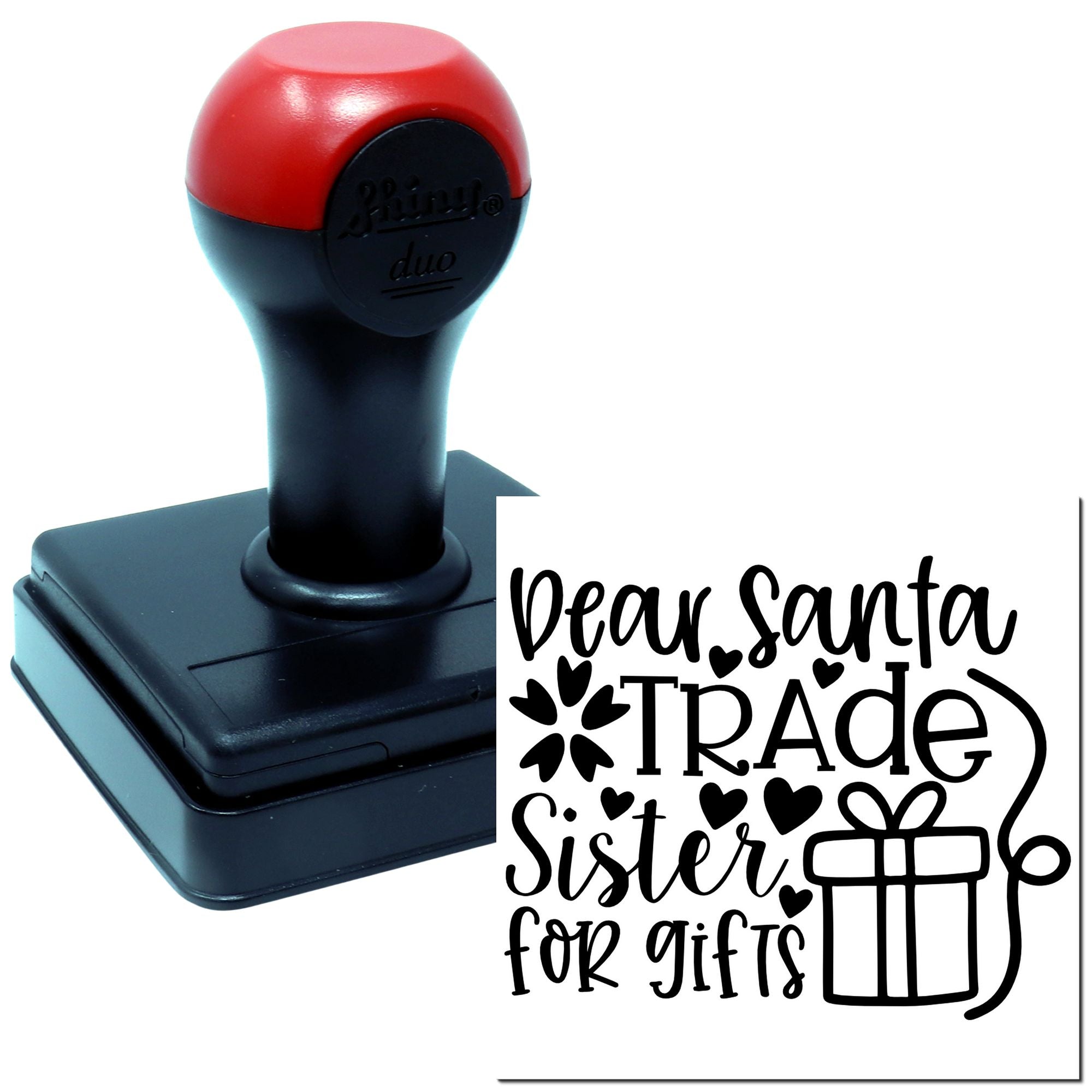 Duo Swap Sister For Christmas Gifts Hand Stamp