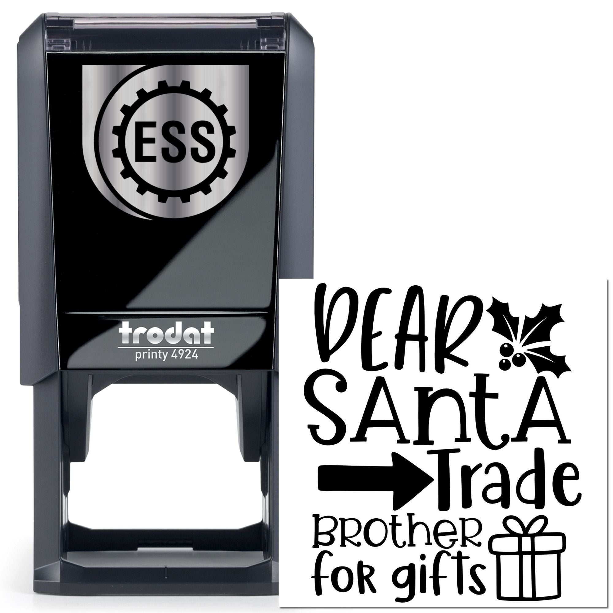 Self-Inking Gift Exchange Scrapbook Stamp