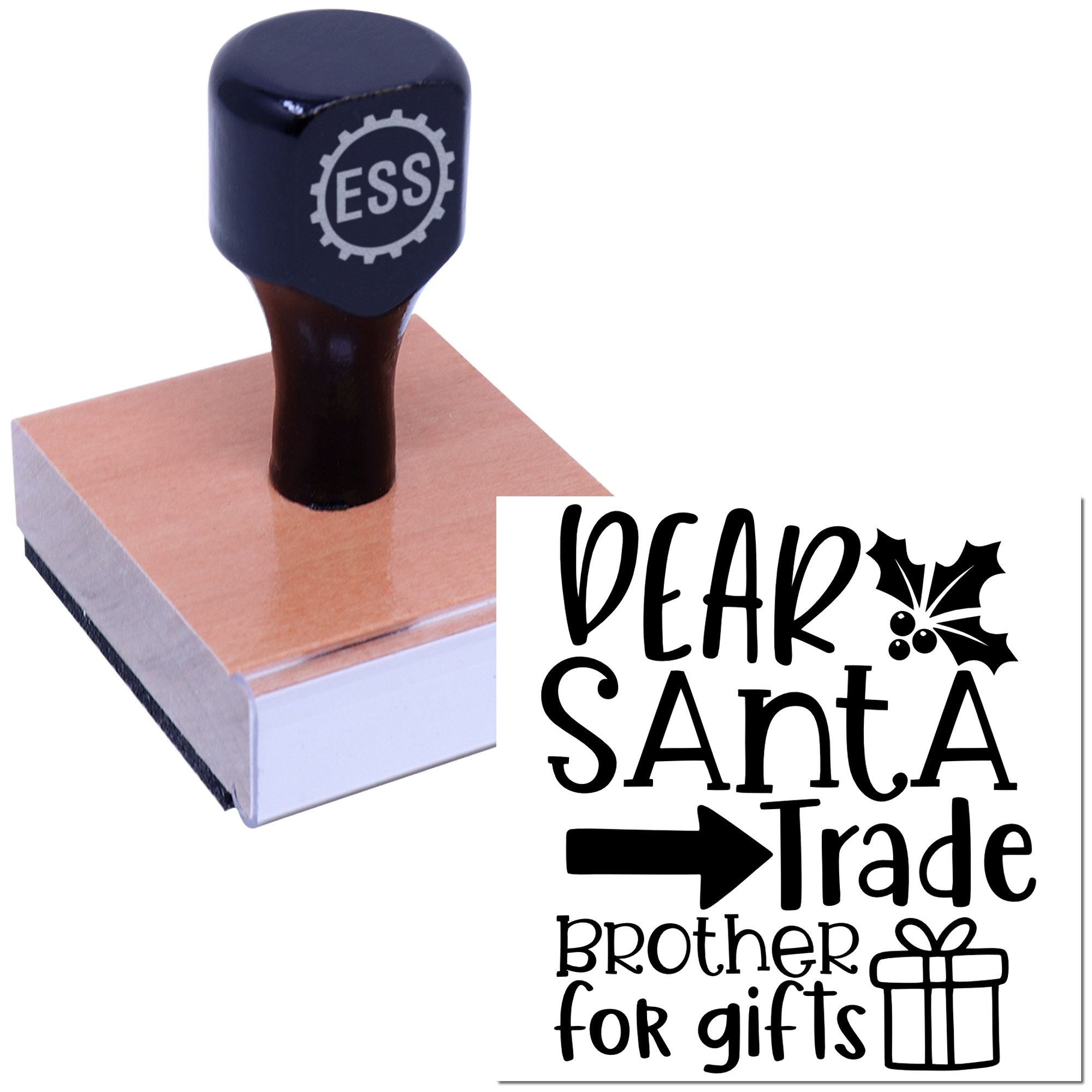 Brother Trade Proposal Scrapbooking Rubber Stamp