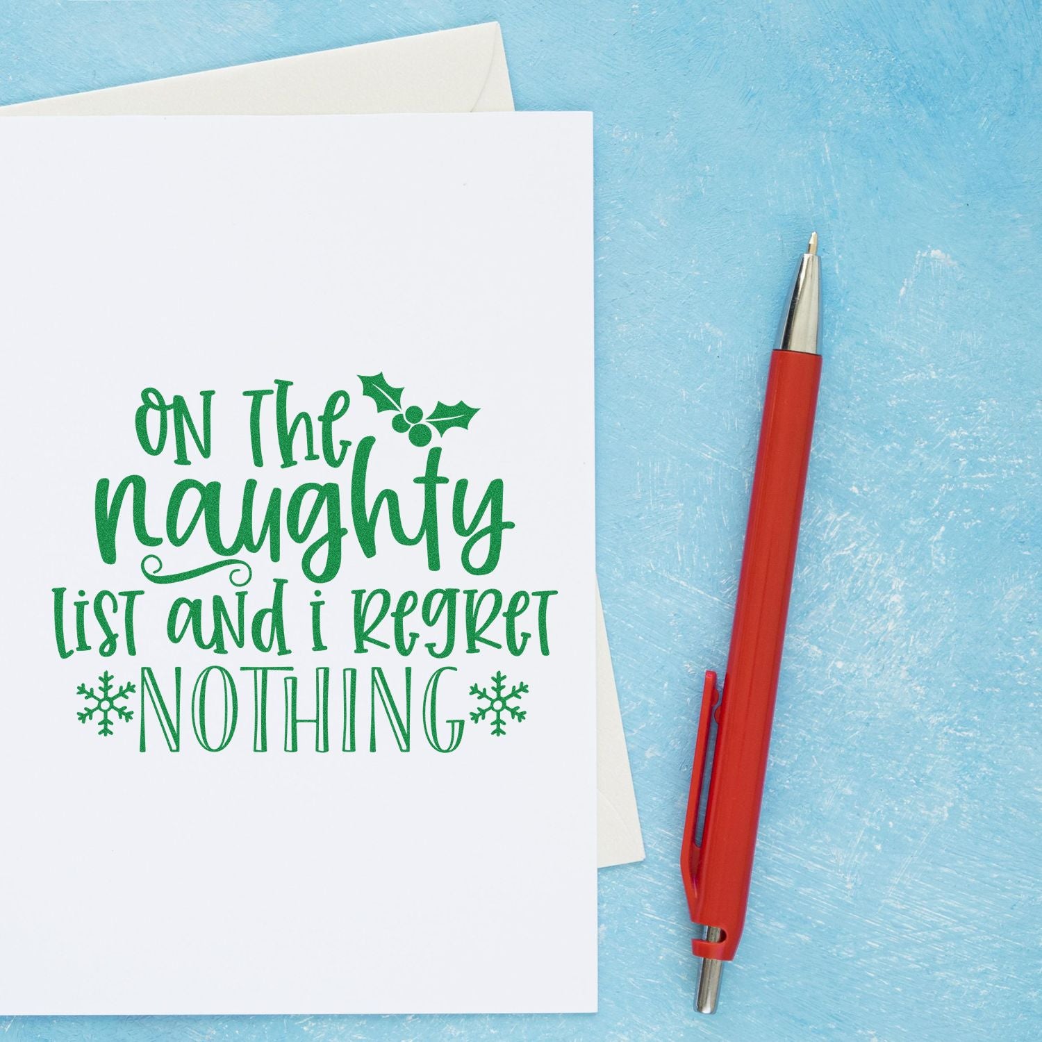 Self-Inking Naughty List Cardmaking Stamp