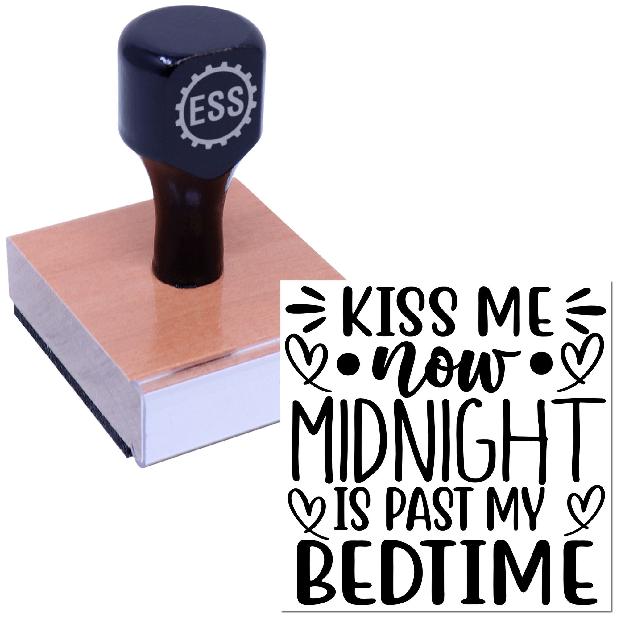 Midnight Kiss Urgency Scrapbook Rubber Stamp
