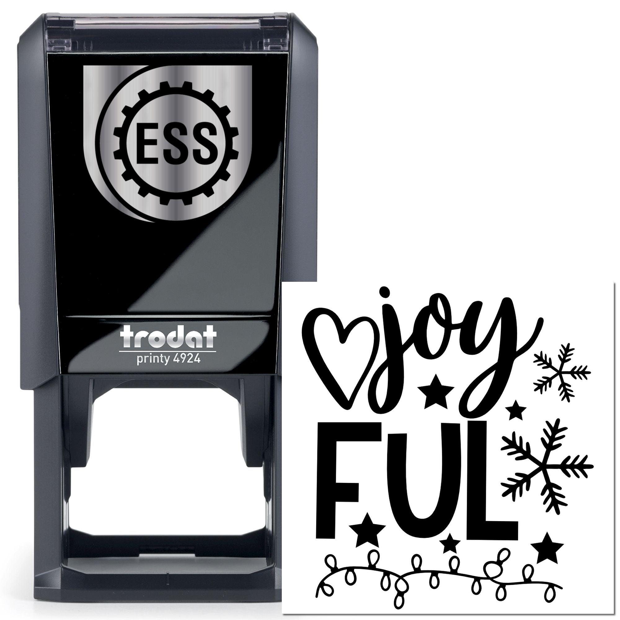 Self-Inking Joyful Christmas Handcraft Stamp