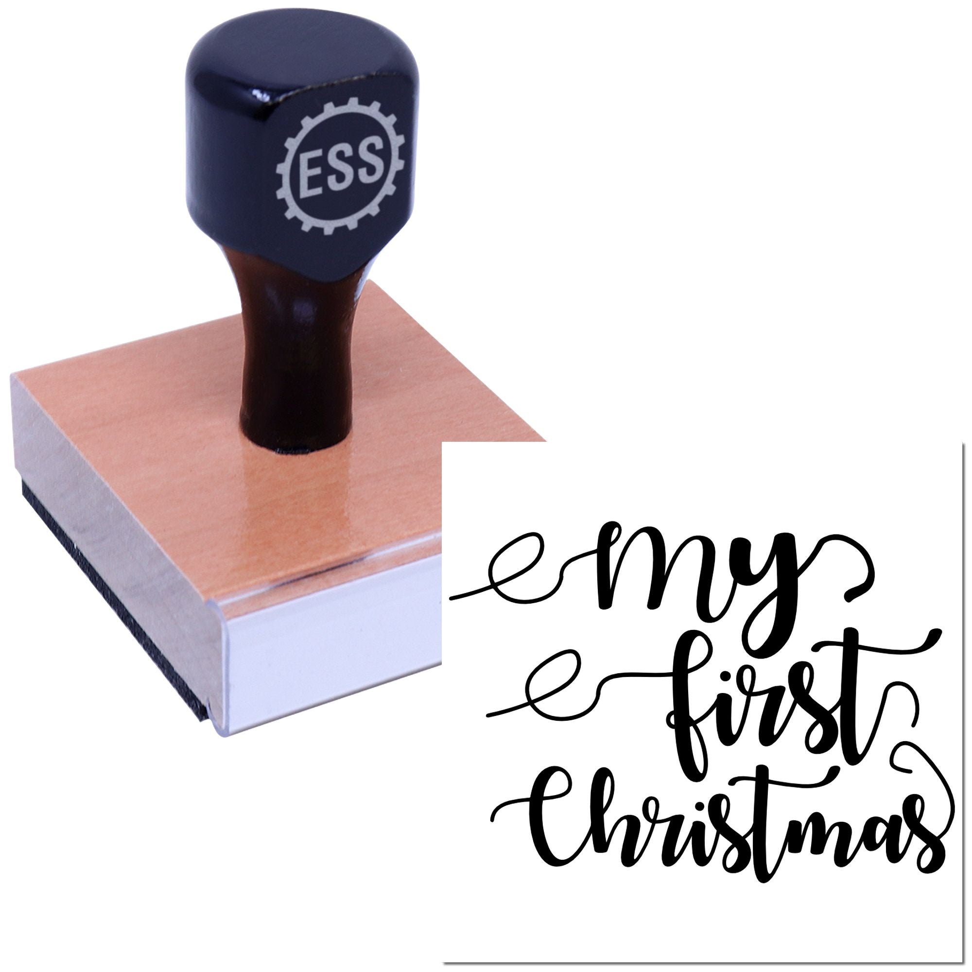 First Christmas Joy Cardmaking Rubber Stamp