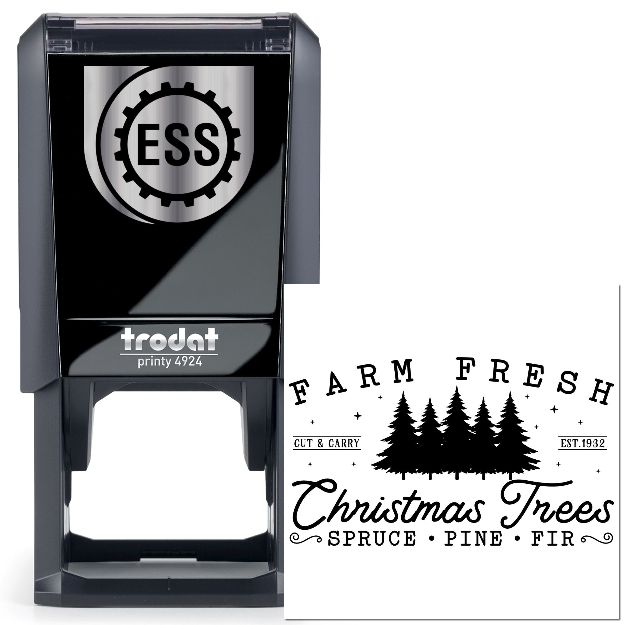Self-Inking Farm Fresh Note Card Stamp